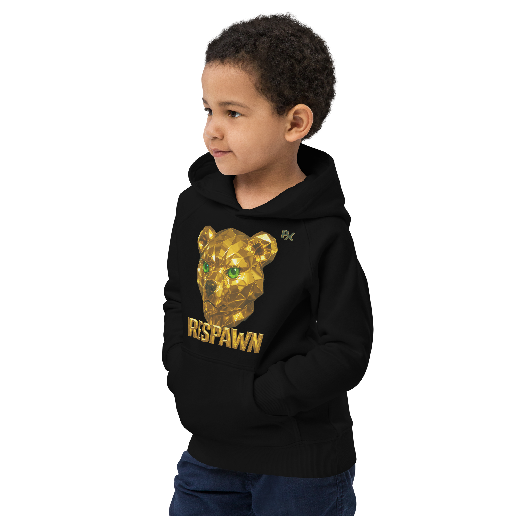 Kids Eco Hoodie | Goldie Respawn Ted