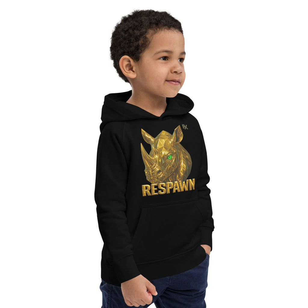 Kids Eco Hoodie | Goldie Respawn Rhino