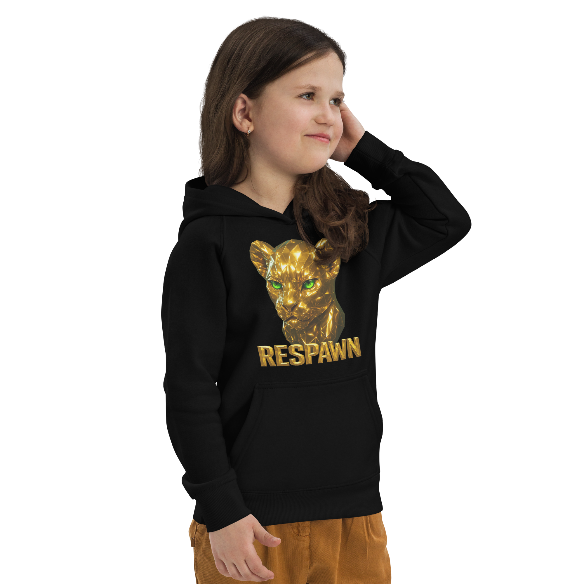 Kids Eco Hoodie | Goldie Respawn Löwe