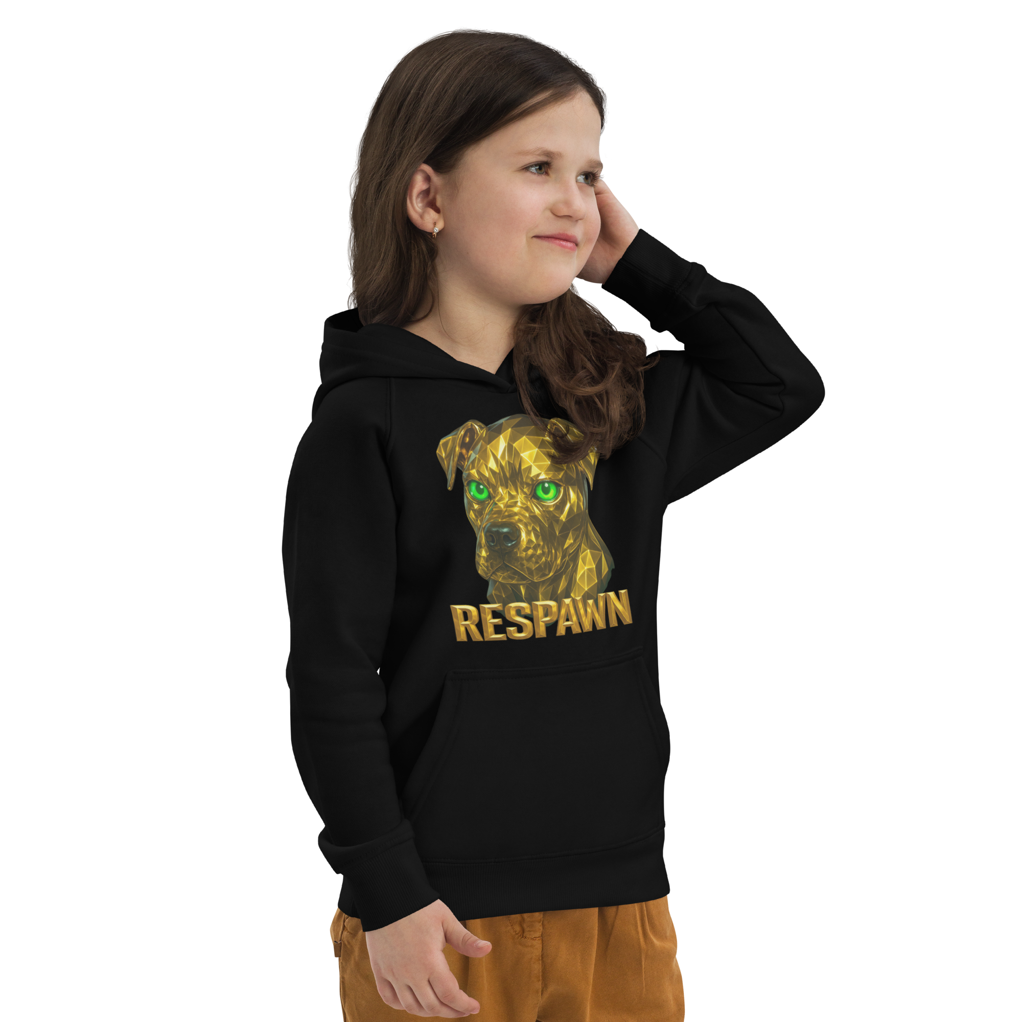 Kids Eco Hoodie | Goldie Respawn Pit