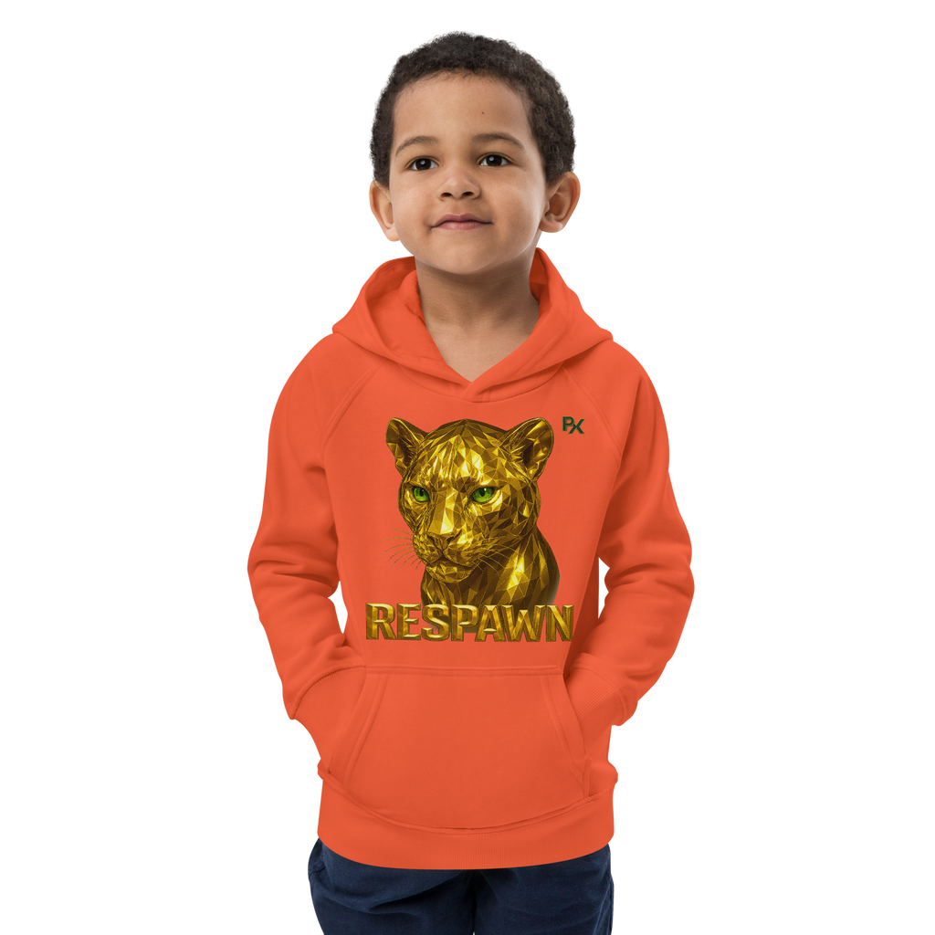 Kids Eco Hoodie | Goldie Respawn Tiger