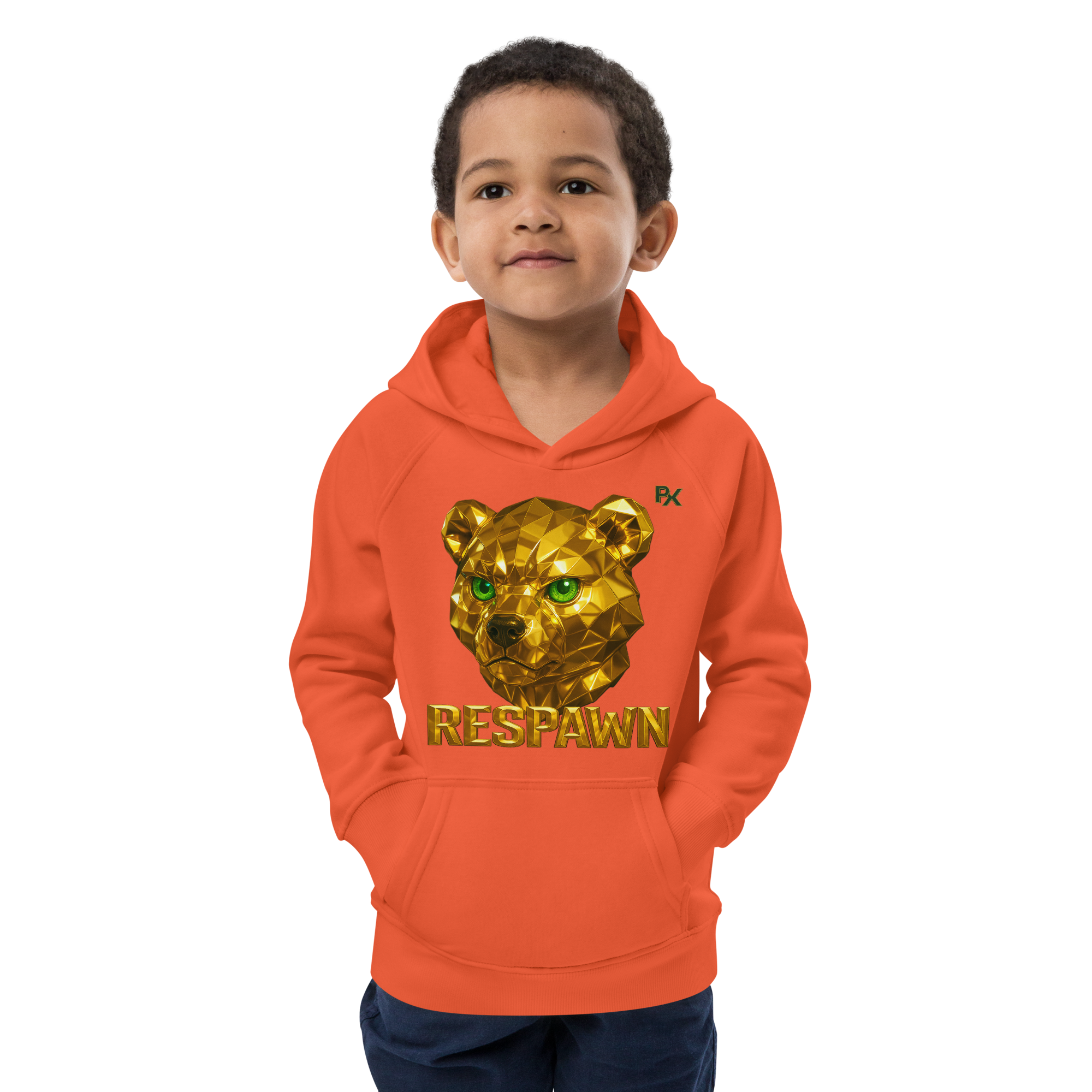 Kids Eco Hoodie | Goldie Respawn Ted
