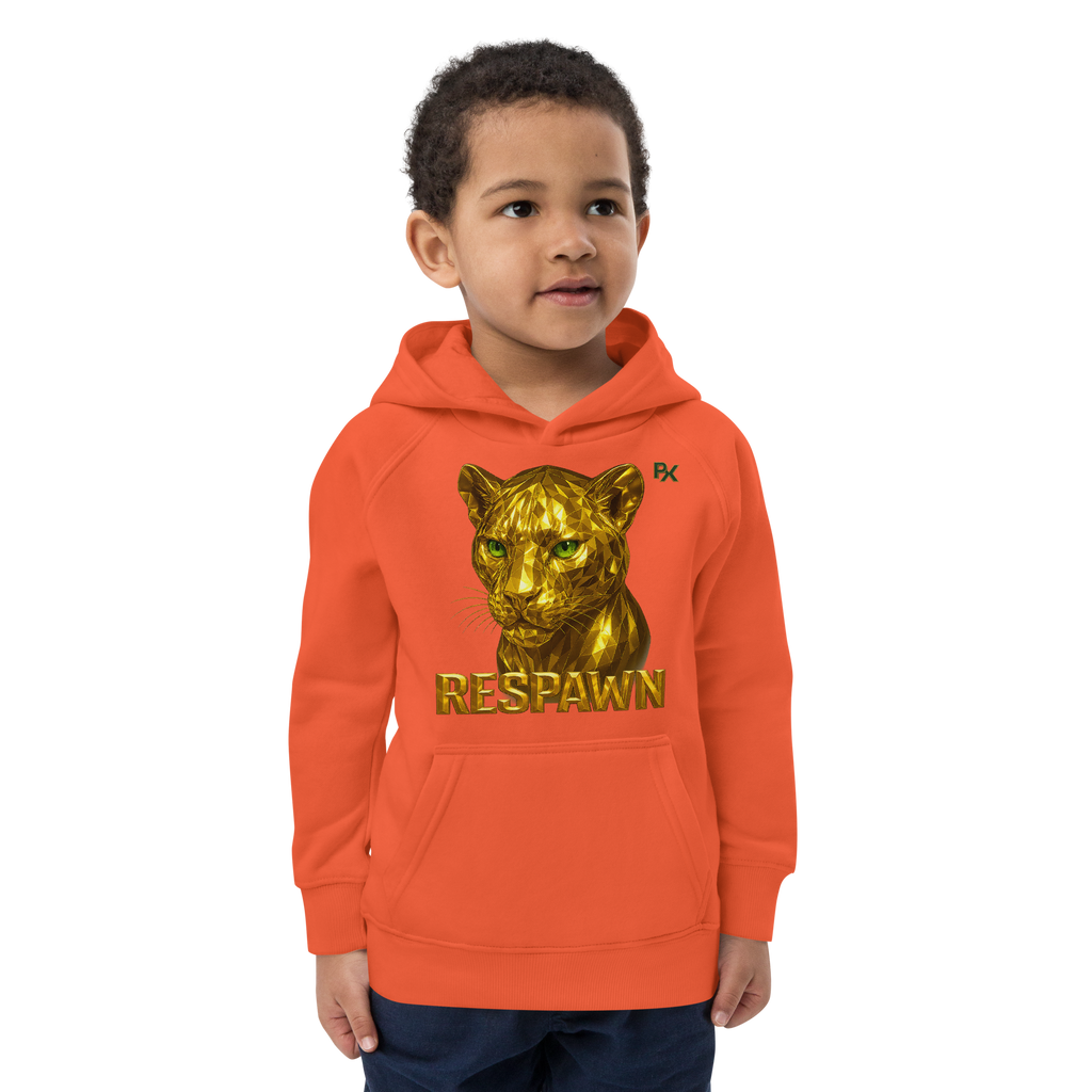 Kids Eco Hoodie | Goldie Respawn Tiger