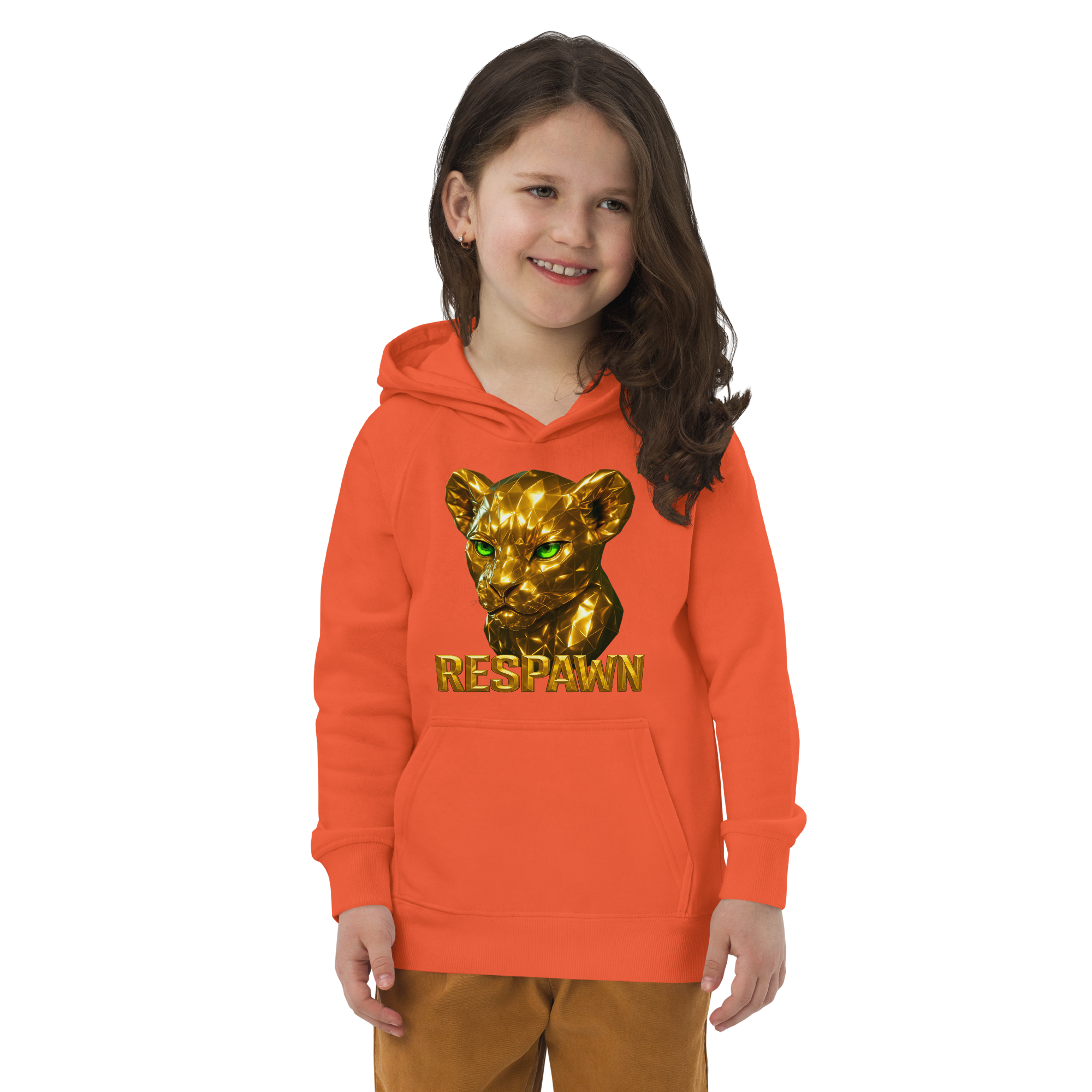 Kids Eco Hoodie | Goldie Respawn Löwe