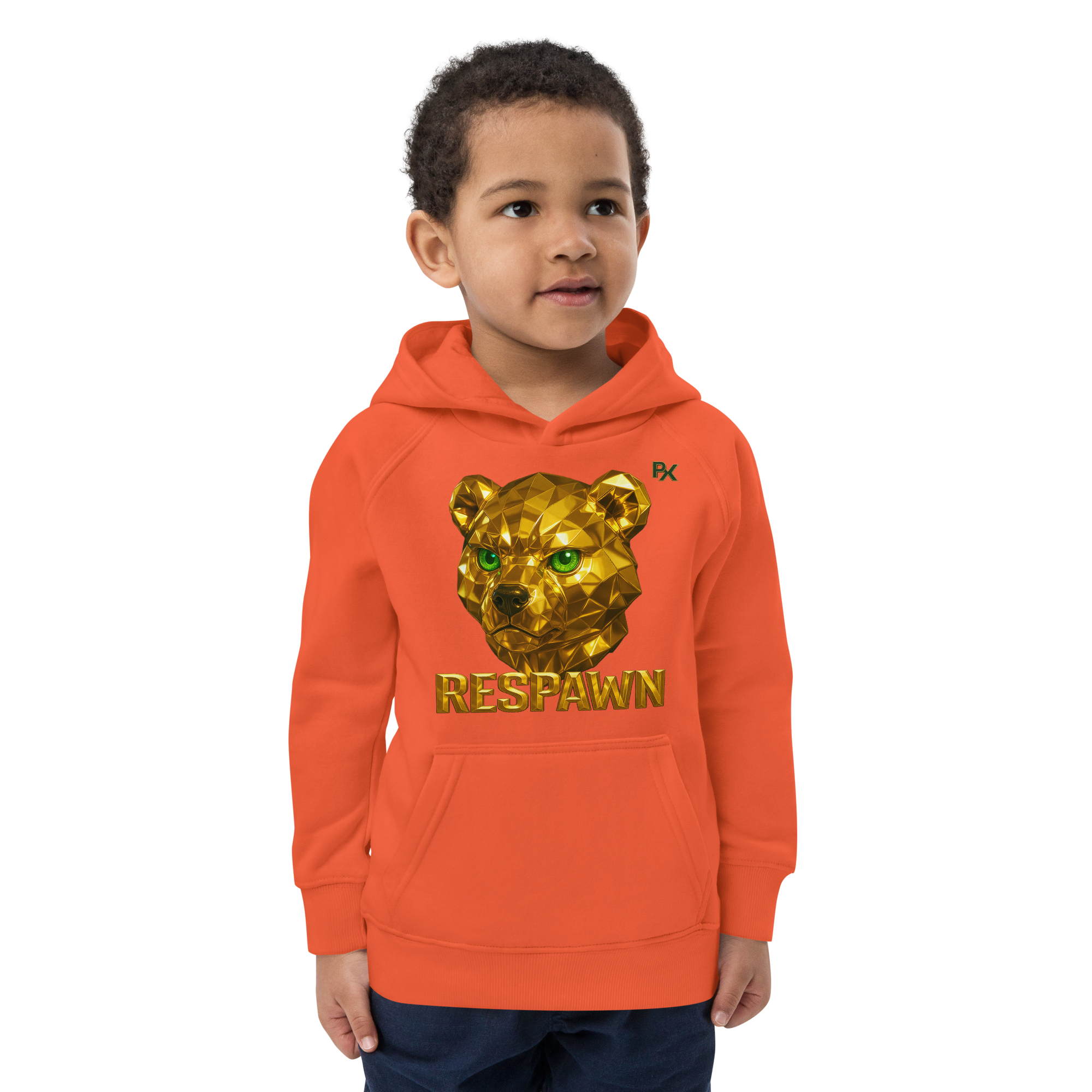 Kids Eco Hoodie | Goldie Respawn Ted