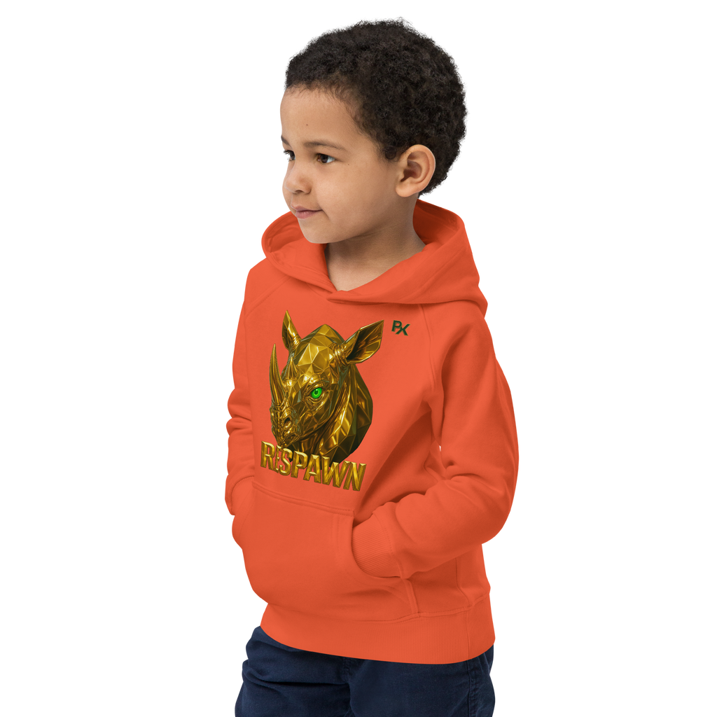Kids Eco Hoodie | Goldie Respawn Rhino
