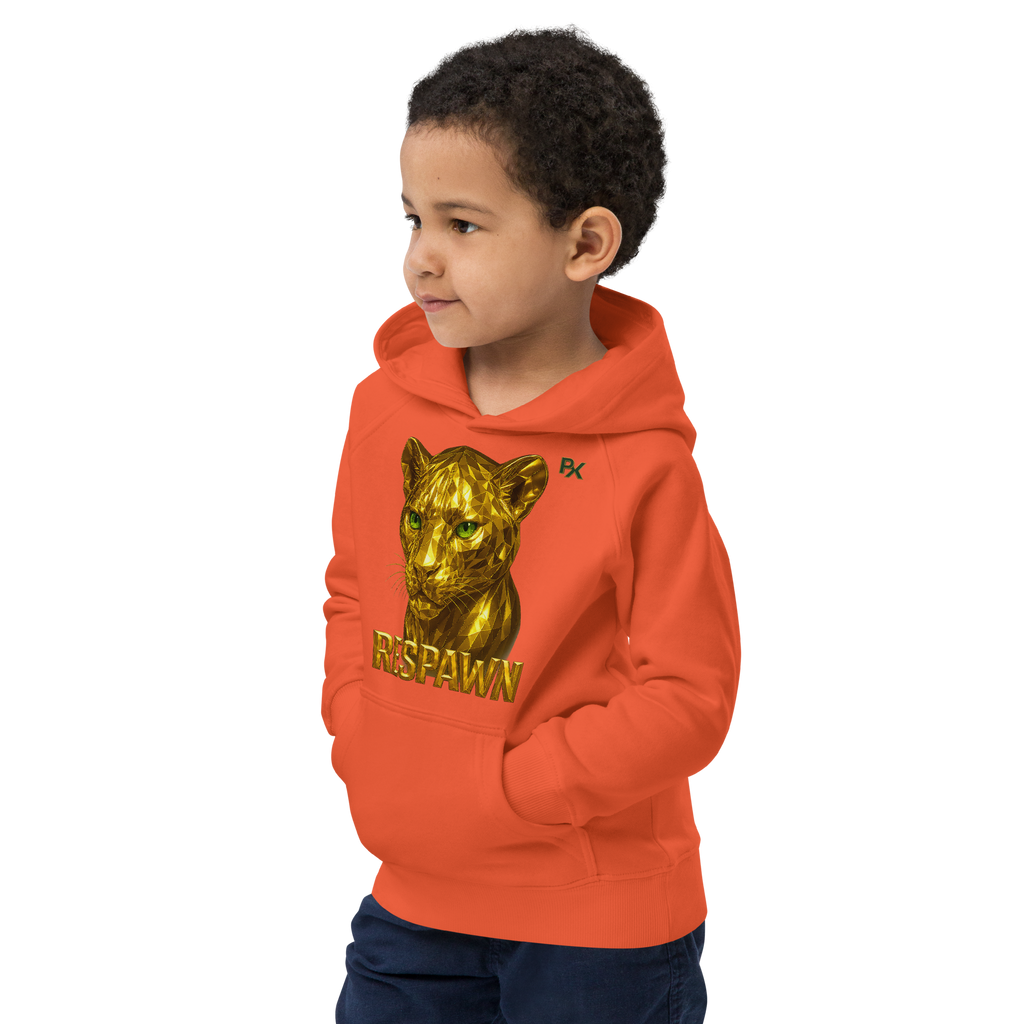 Kids Eco Hoodie | Goldie Respawn Tiger