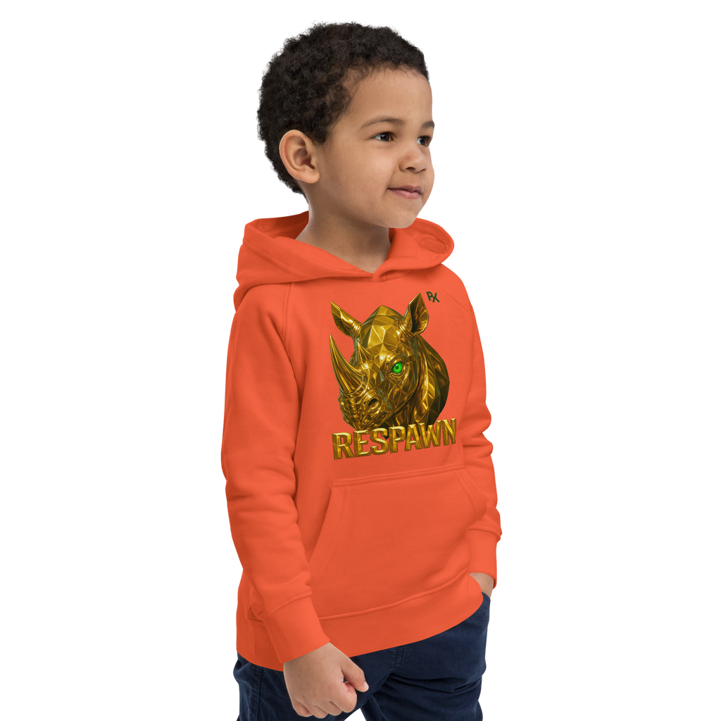 Kids Eco Hoodie | Goldie Respawn Rhino