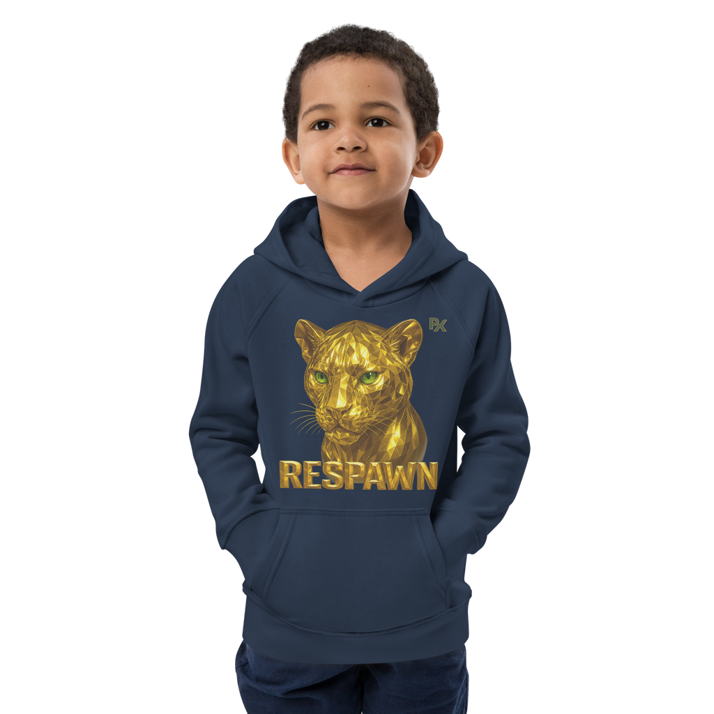 Kids Eco Hoodie | Goldie Respawn Tiger