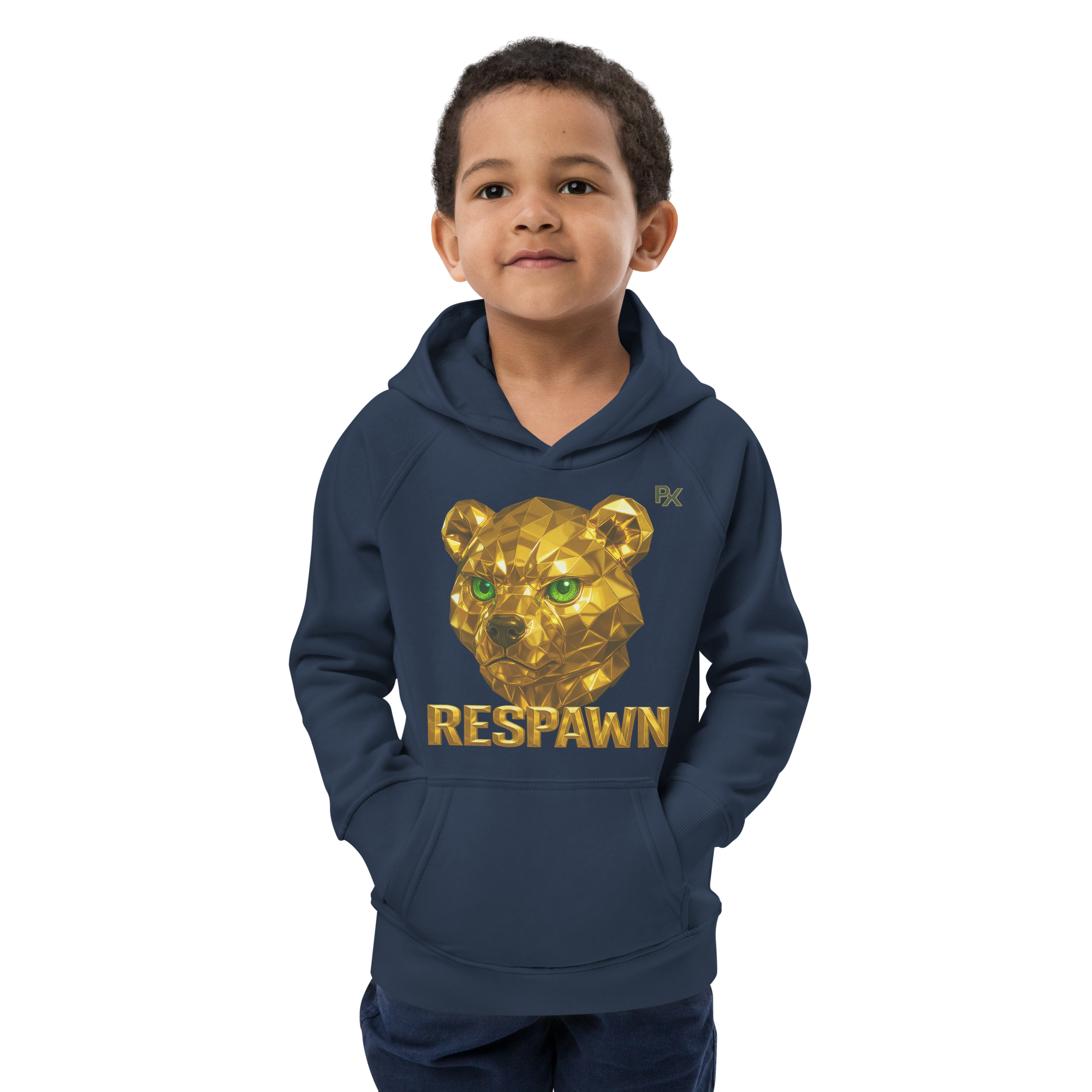 Kids Eco Hoodie | Goldie Respawn Ted