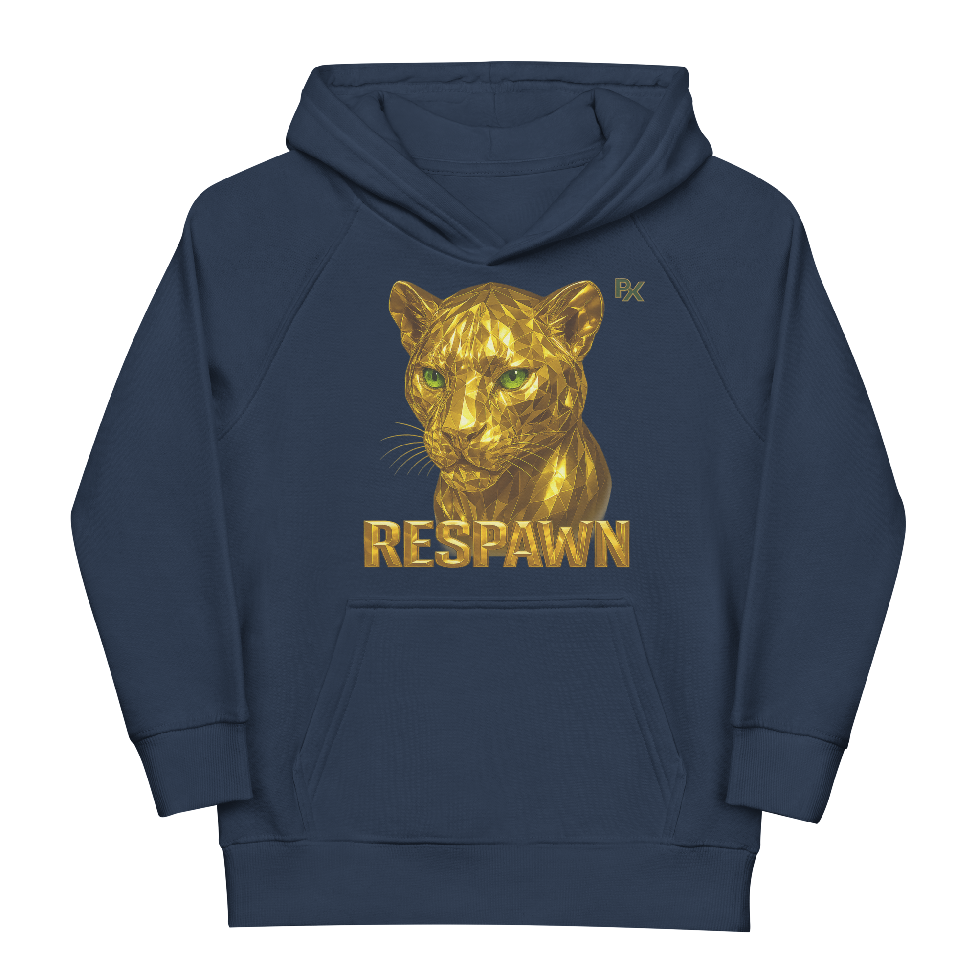 Kids Eco Hoodie | Goldie Respawn Tiger
