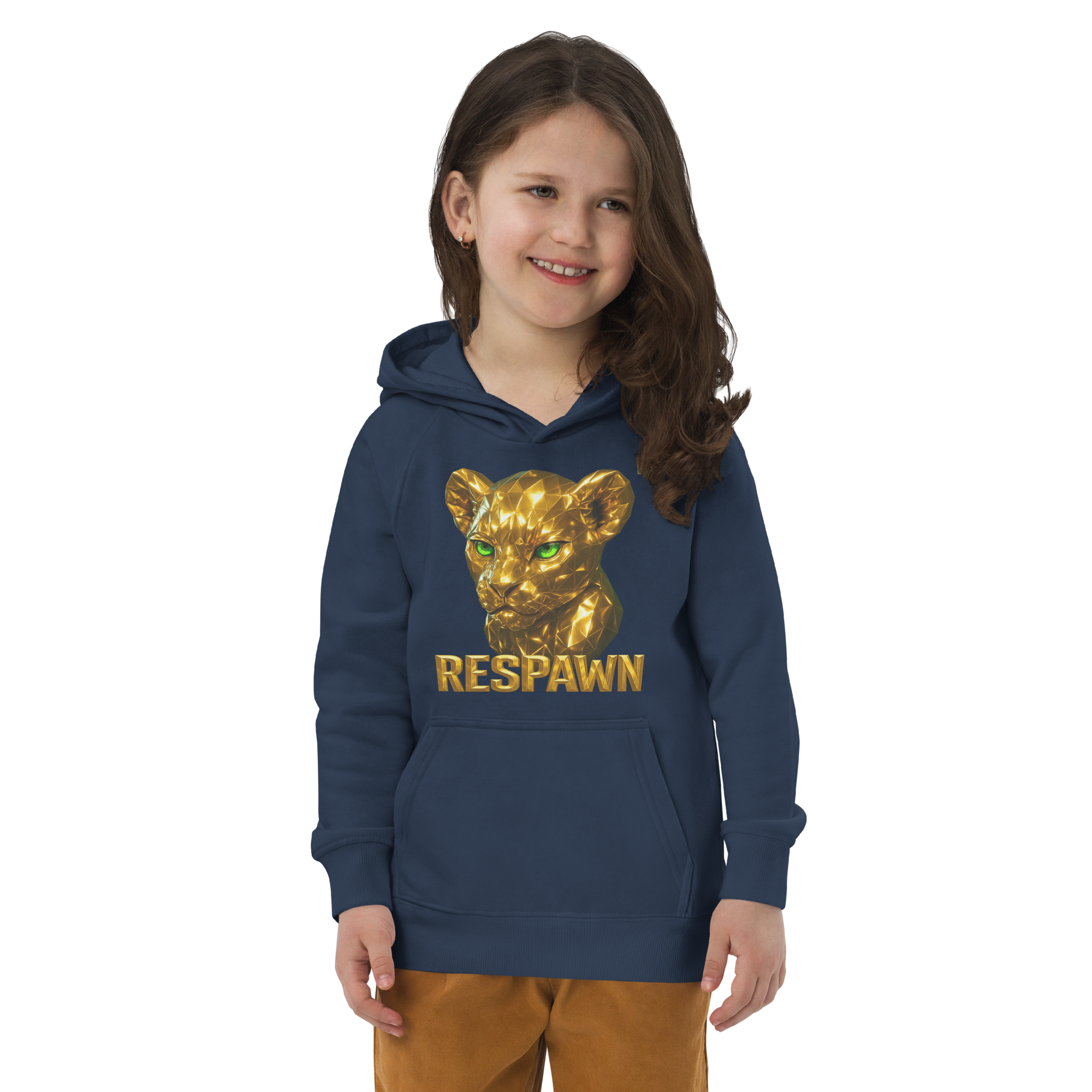 Kids Eco Hoodie | Goldie Respawn Löwe