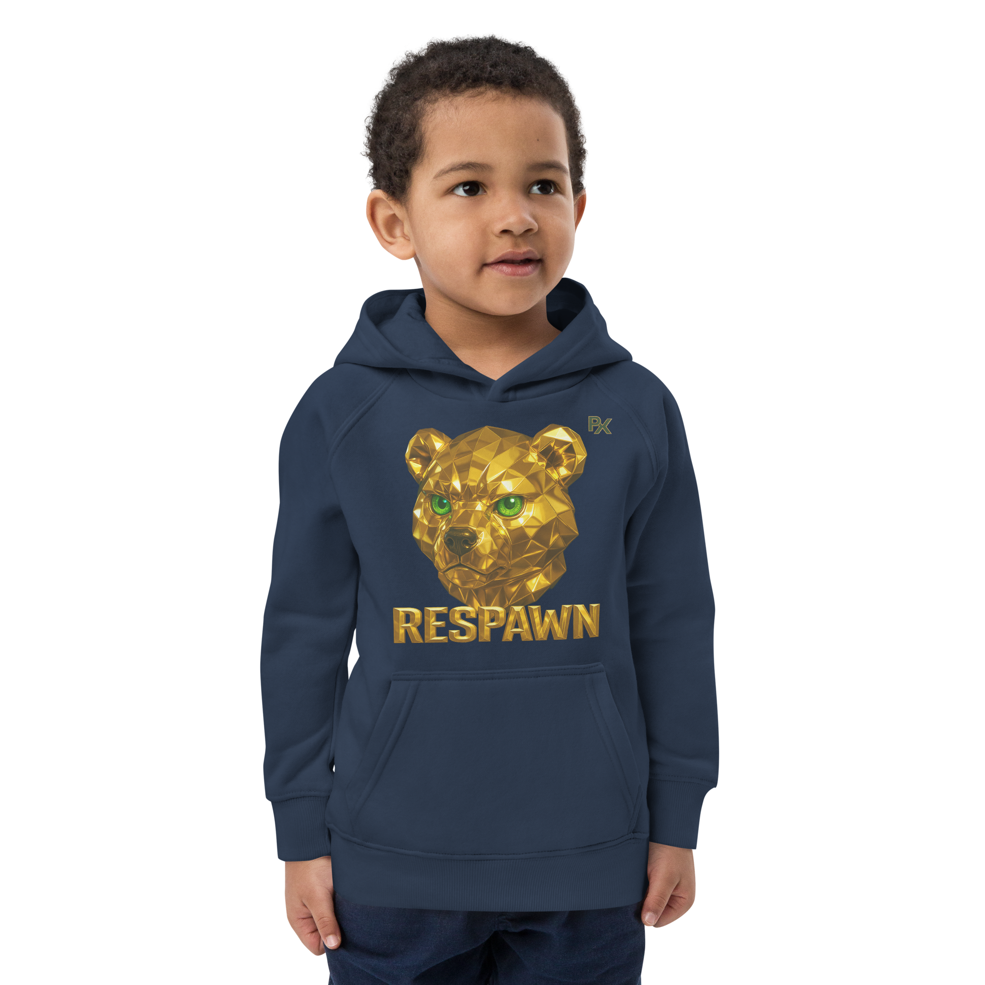 Kids Eco Hoodie | Goldie Respawn Ted