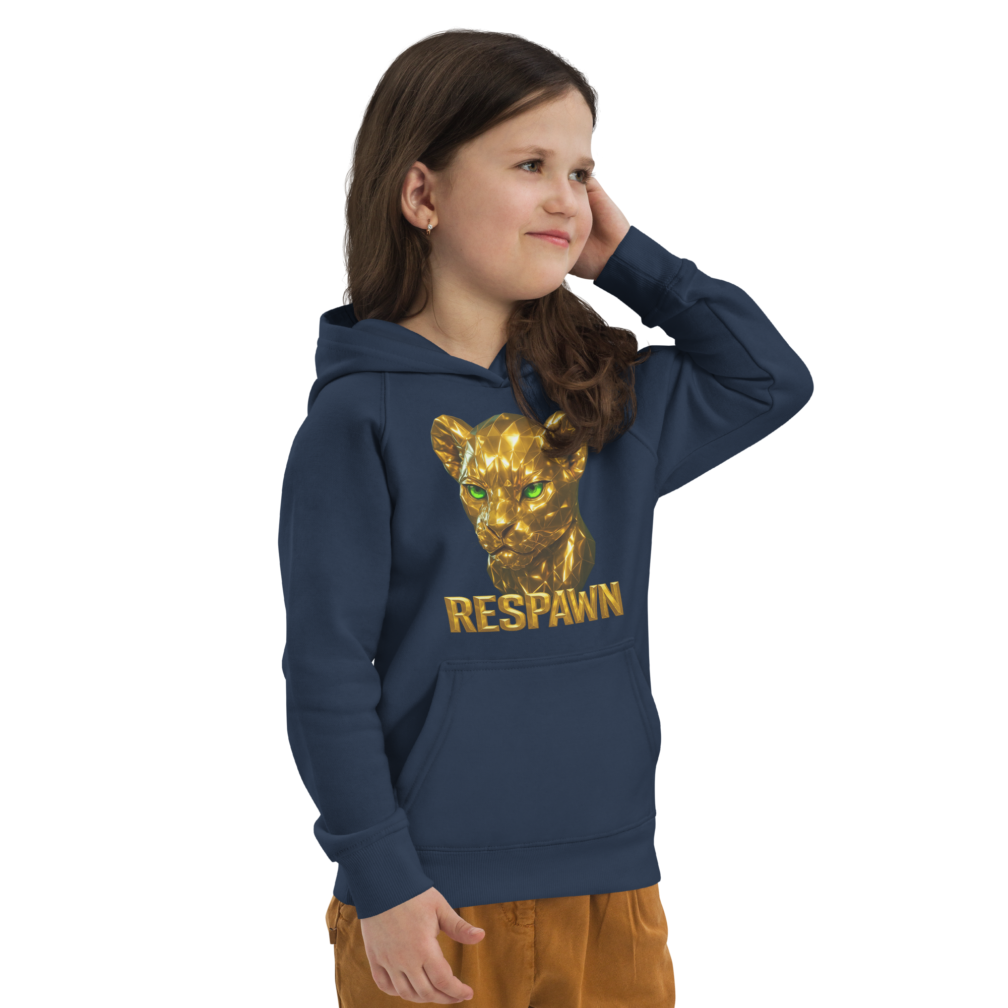 Kids Eco Hoodie | Goldie Respawn Löwe