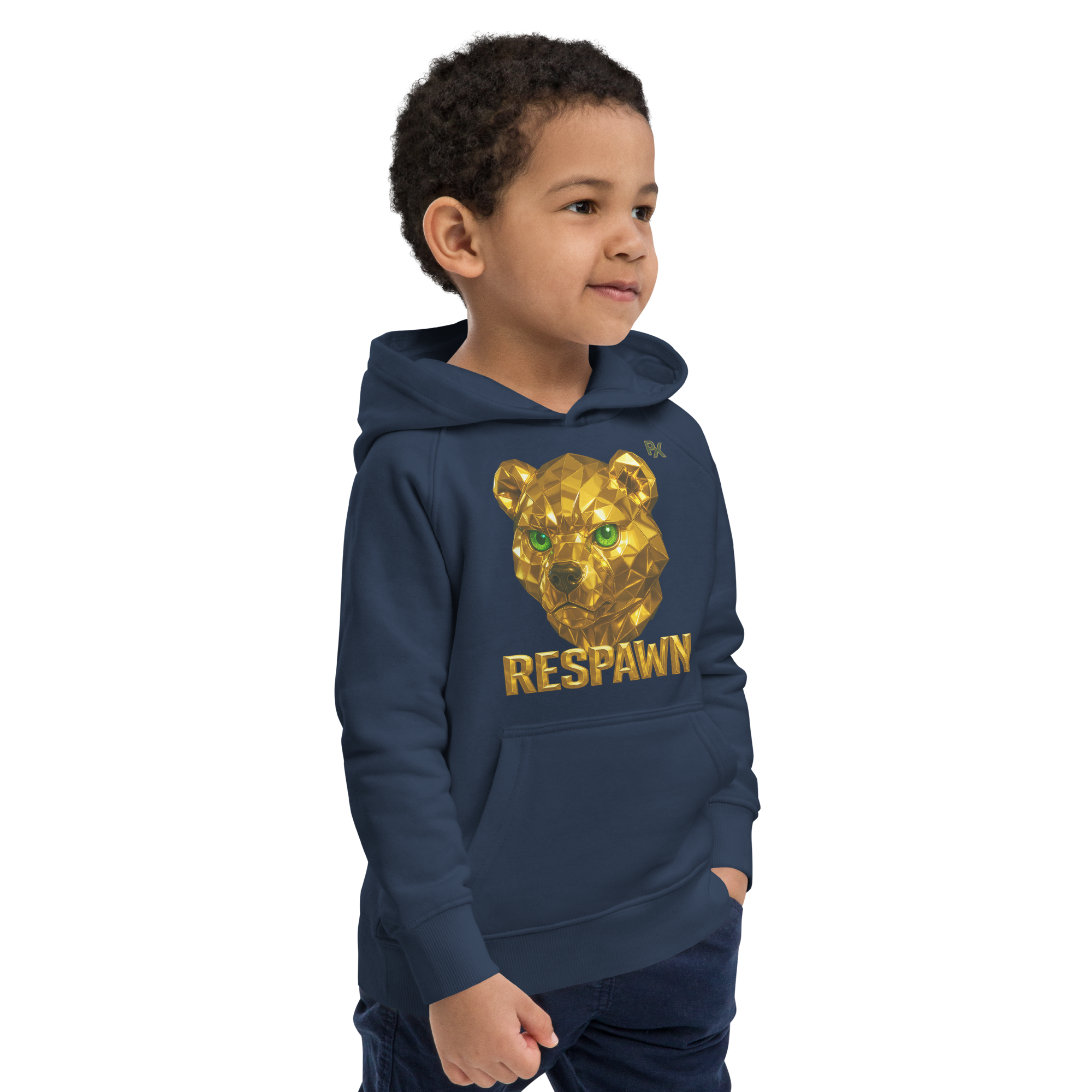 Kids Eco Hoodie | Goldie Respawn Ted