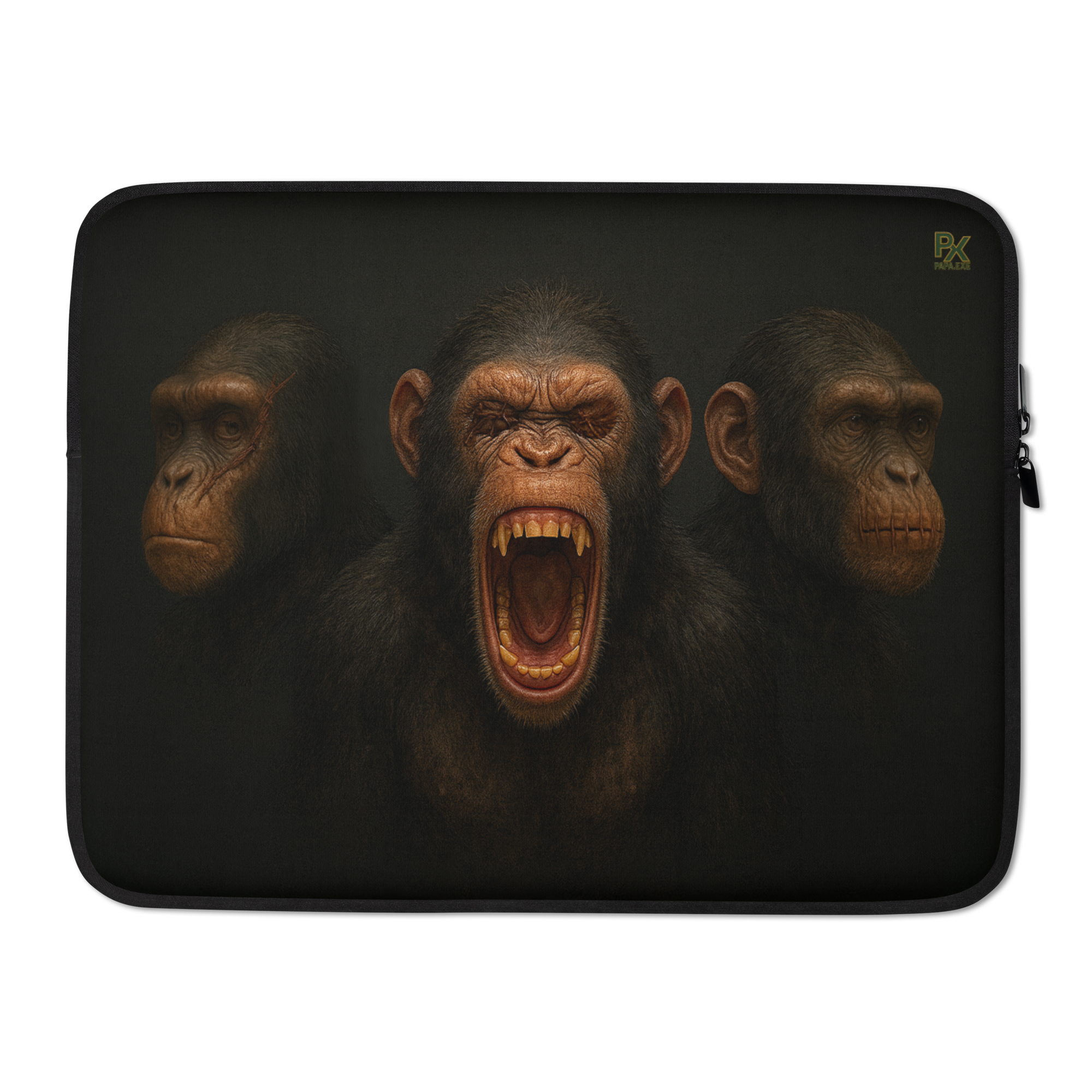 Laptoptasche | Bloodline Affen-Trio | Kikazaru · Mizaru · Iwazaru