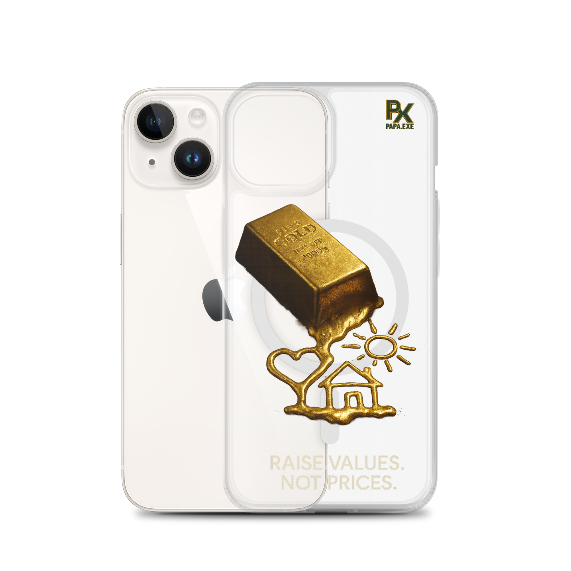 Transparente iPhone® Hülle mit MagSafe® | Bloodline Gold