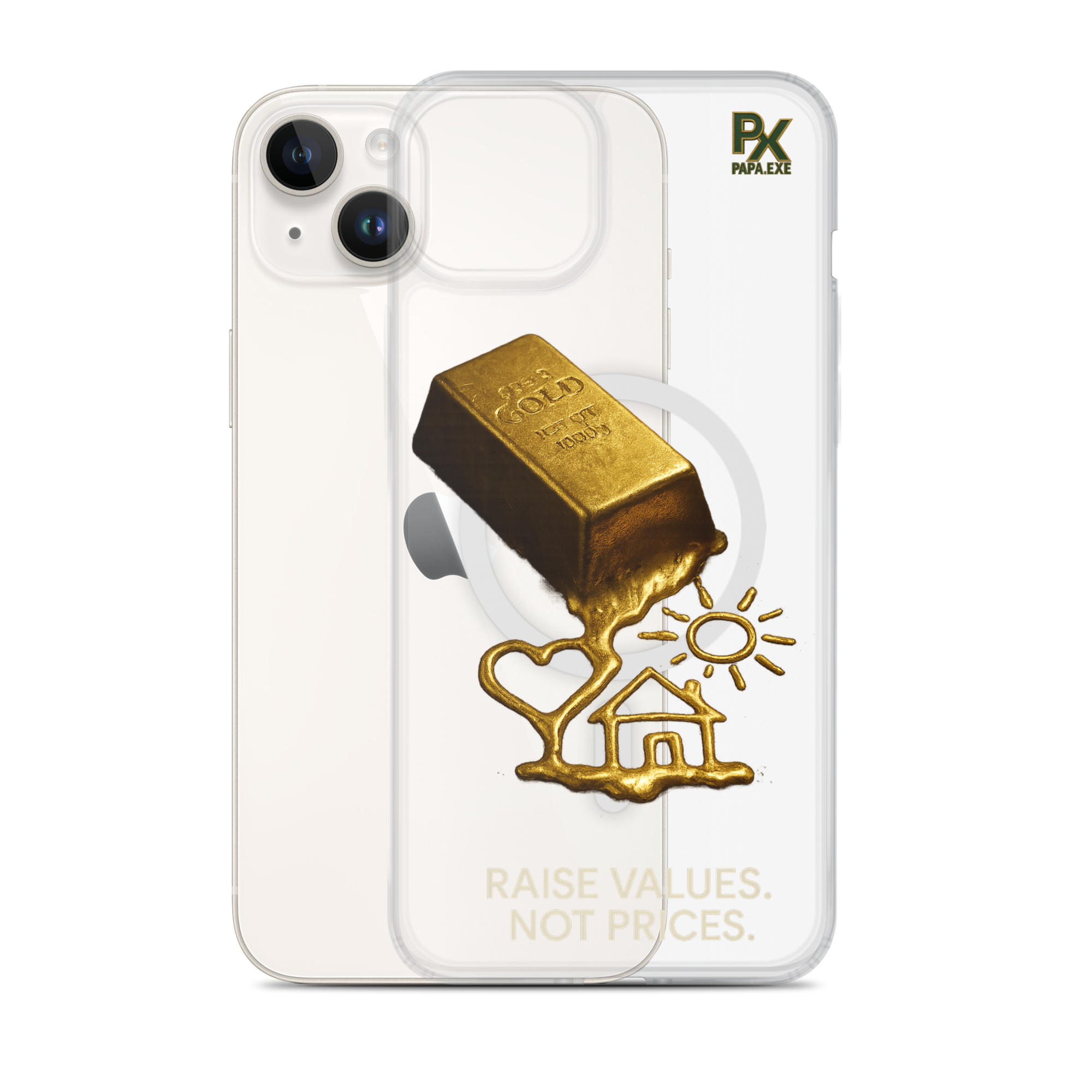 Transparente iPhone® Hülle mit MagSafe® | Bloodline Gold