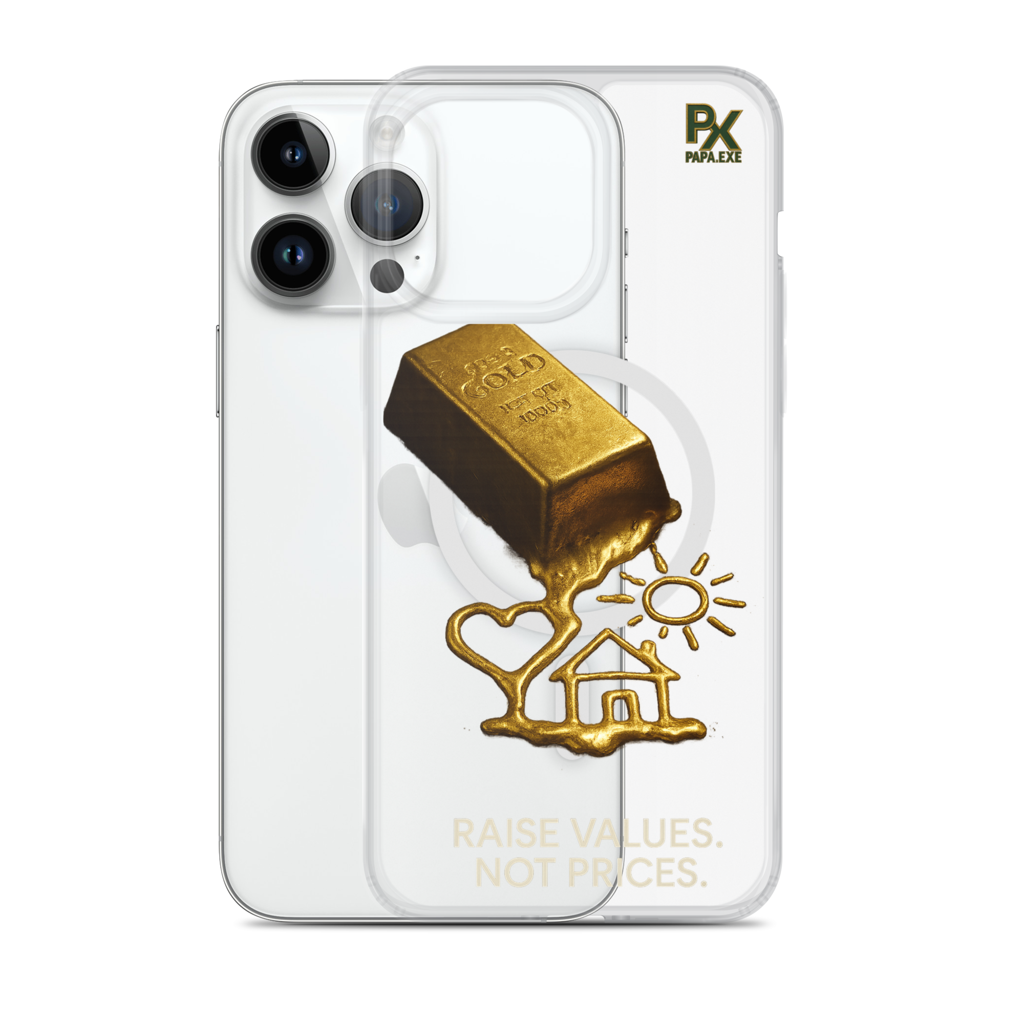 Transparente iPhone® Hülle mit MagSafe® | Bloodline Gold
