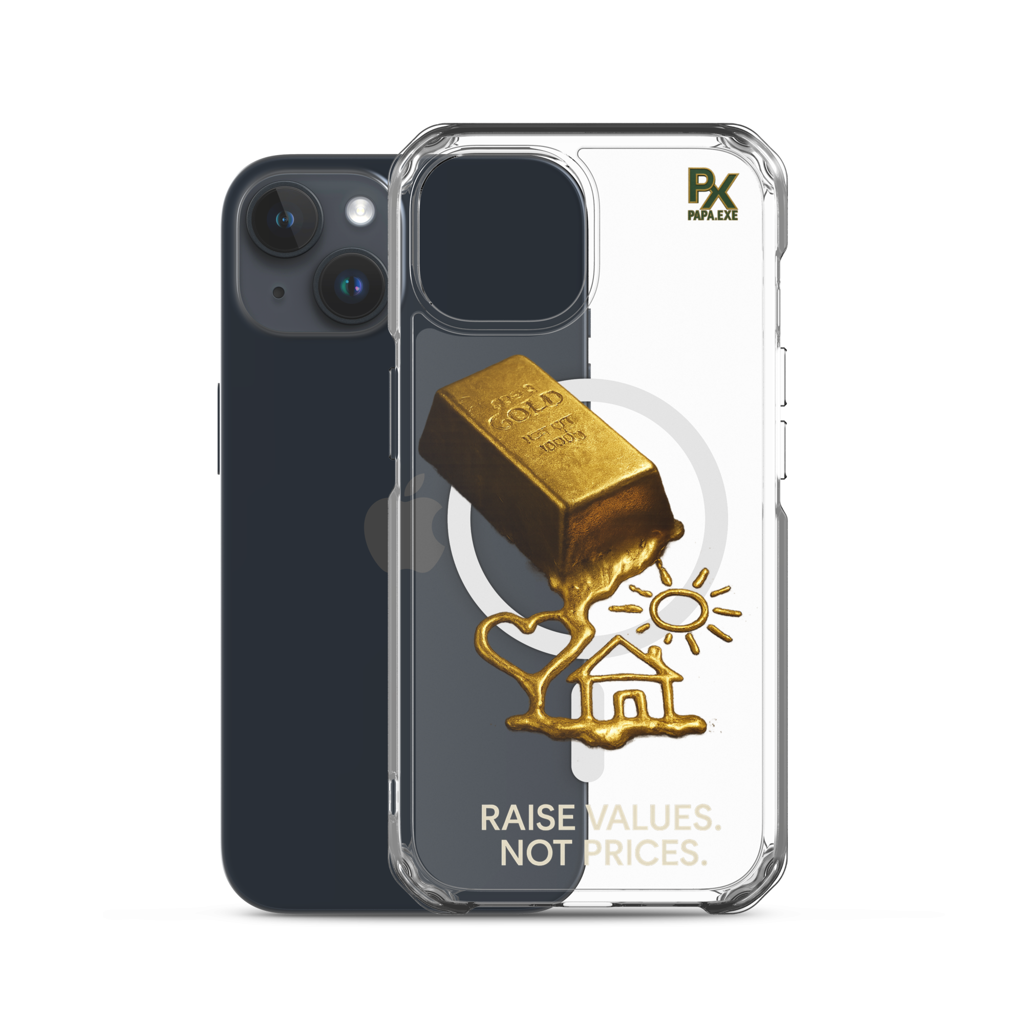 Transparente iPhone® Hülle mit MagSafe® | Bloodline Gold