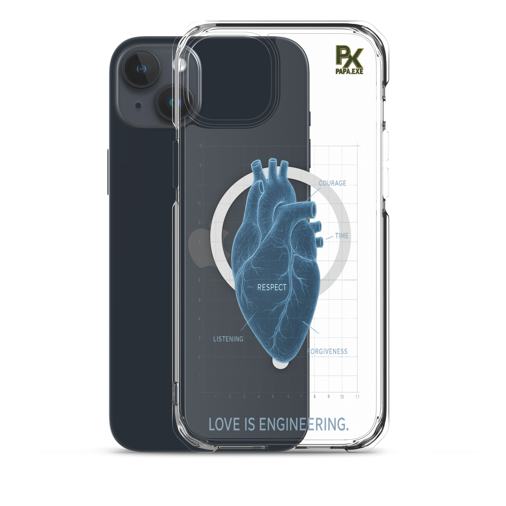 Transparente iPhone® Hülle mit MagSafe® | Bloodline Love Engineering