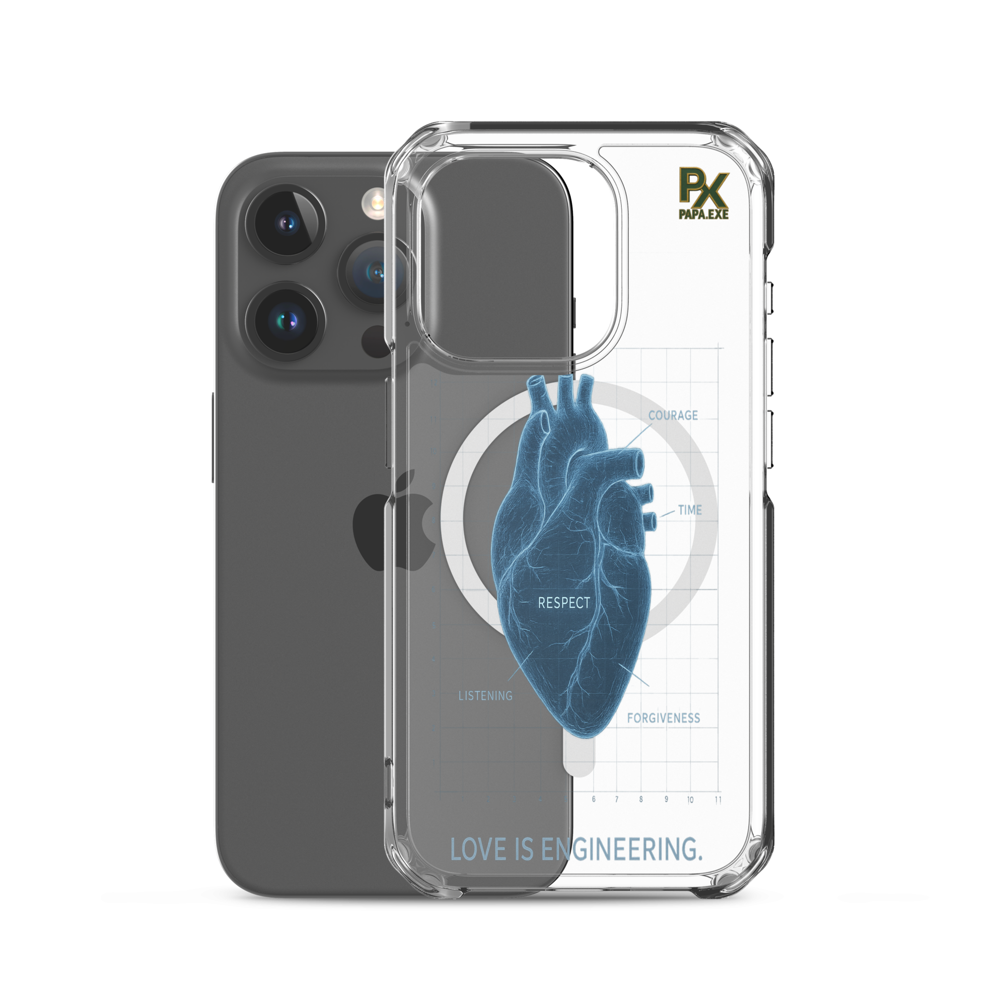 Transparente iPhone® Hülle mit MagSafe® | Bloodline Love Engineering