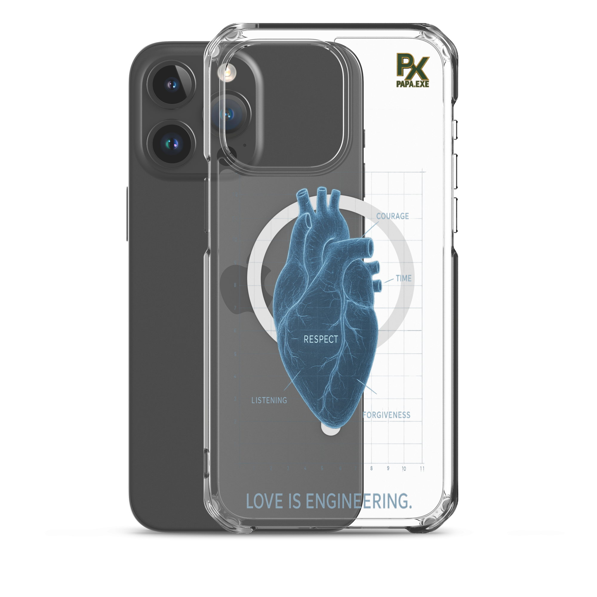 Transparente iPhone® Hülle mit MagSafe® | Bloodline Love Engineering