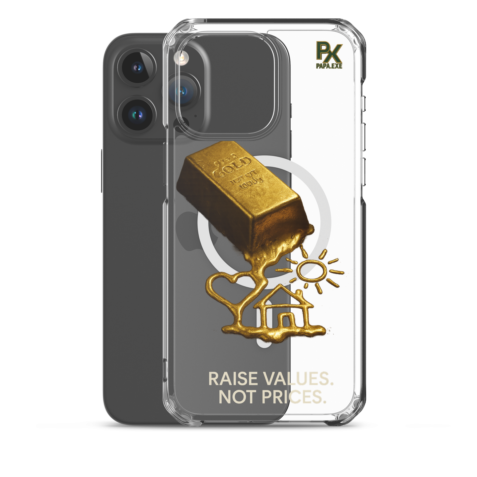 Transparente iPhone® Hülle mit MagSafe® | Bloodline Gold