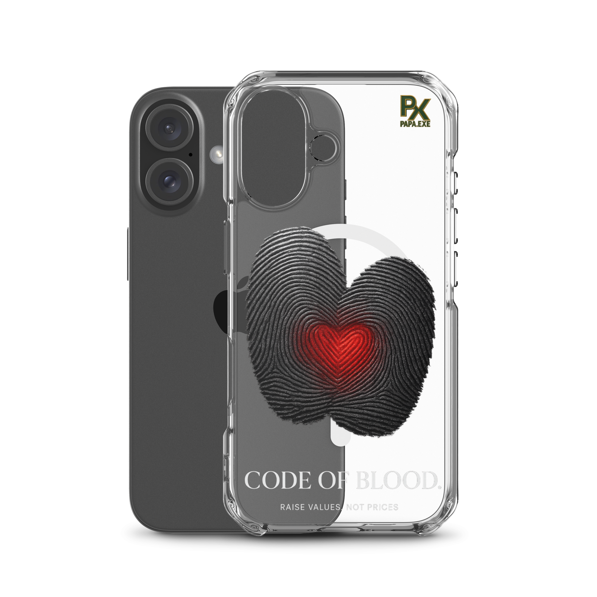 Transparente iPhone® Hülle mit MagSafe® | Bloodline Code of Blood