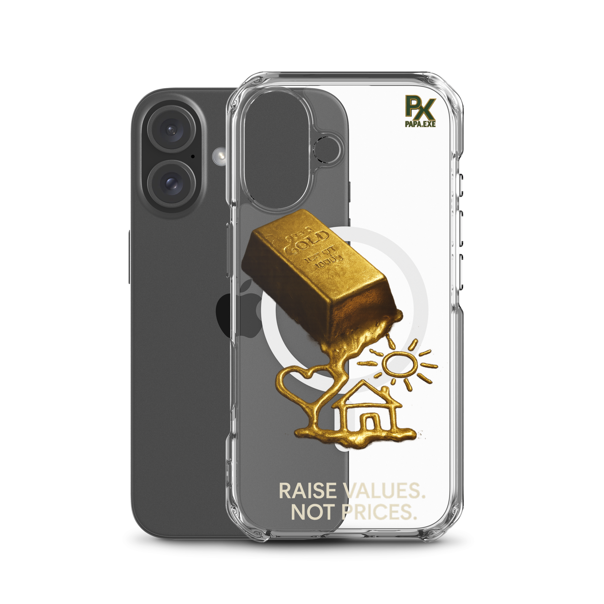 Transparente iPhone® Hülle mit MagSafe® | Bloodline Gold