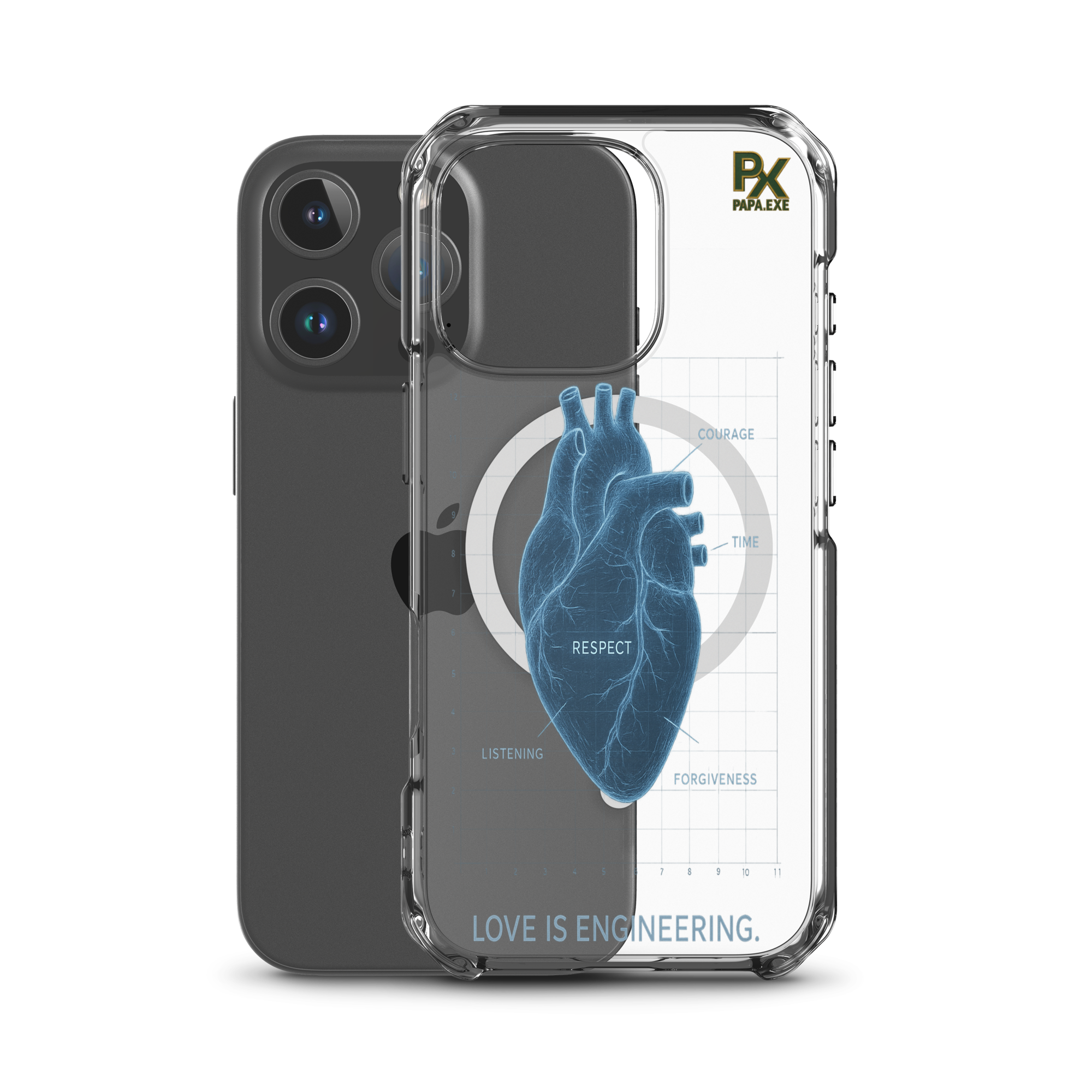 Transparente iPhone® Hülle mit MagSafe® | Bloodline Love Engineering