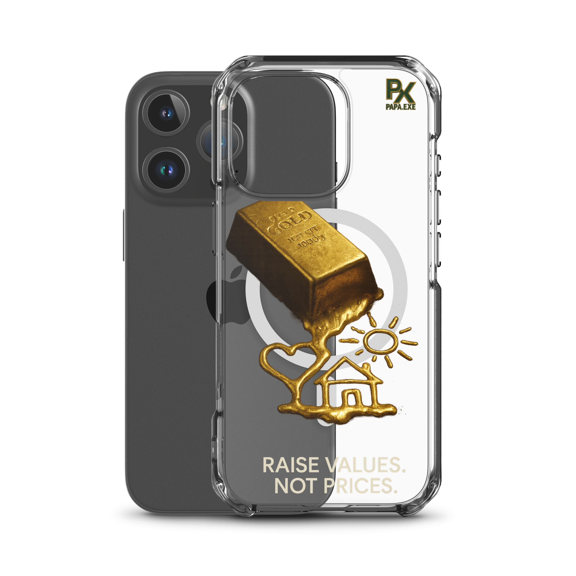 Transparente iPhone® Hülle mit MagSafe® | Bloodline Gold