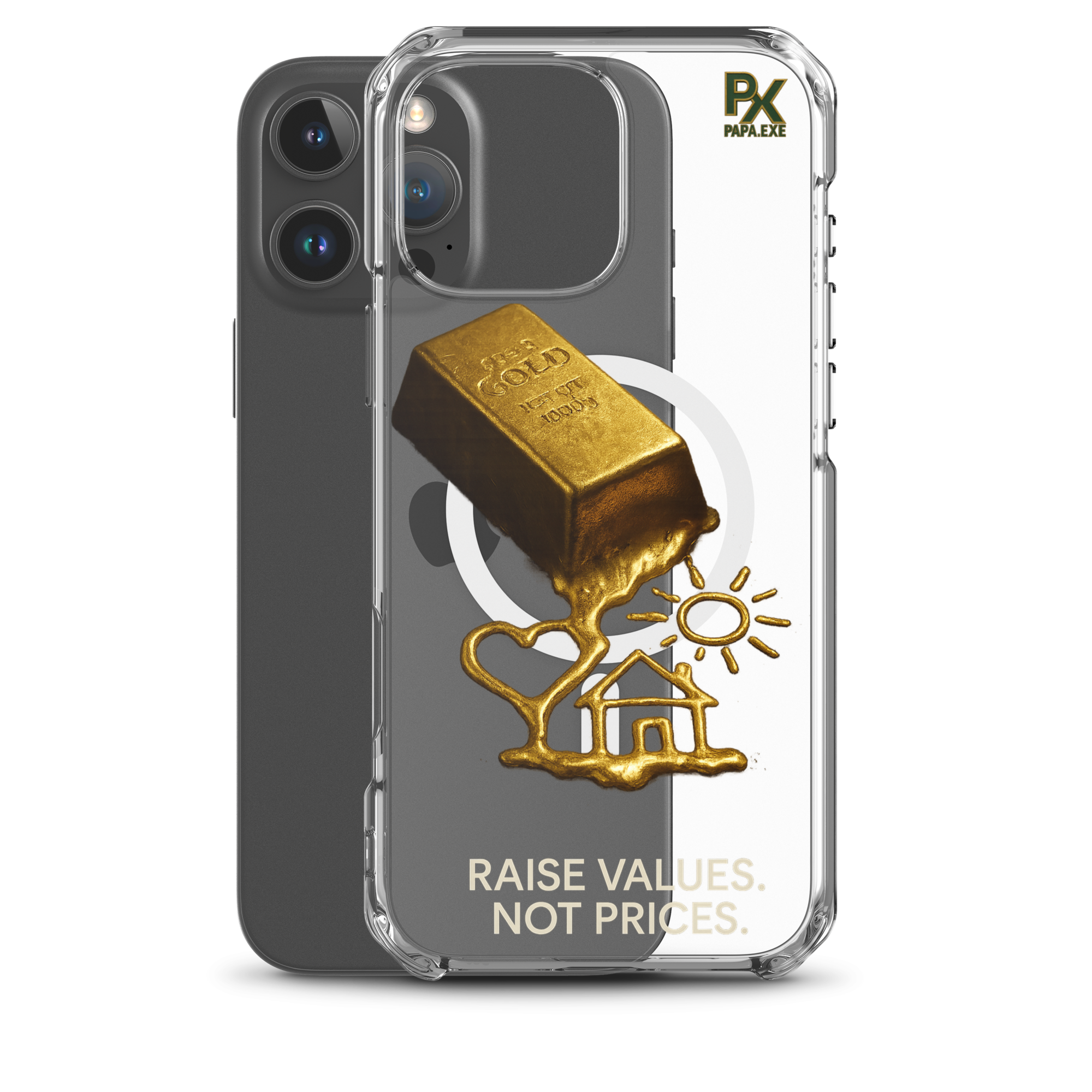 Transparente iPhone® Hülle mit MagSafe® | Bloodline Gold