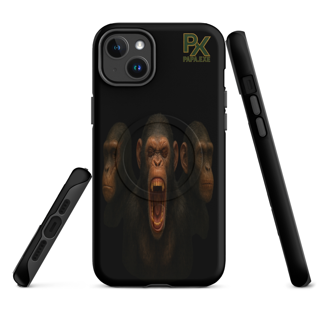 MagSafe® Tough Case für iPhone® | Bloodline Affen-Trio | Kikazaru · Mizaru · Iwazaru