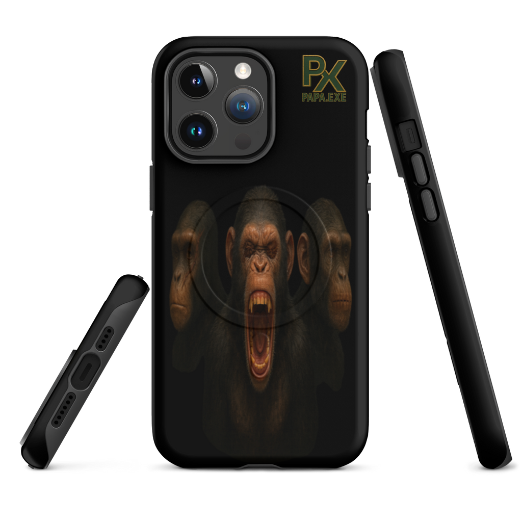 MagSafe® Tough Case für iPhone® | Bloodline Affen-Trio | Kikazaru · Mizaru · Iwazaru