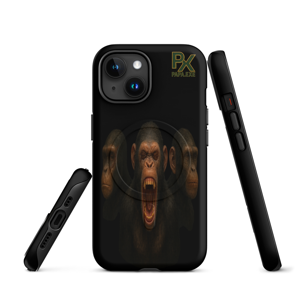 MagSafe® Tough Case für iPhone® | Bloodline Affen-Trio | Kikazaru · Mizaru · Iwazaru