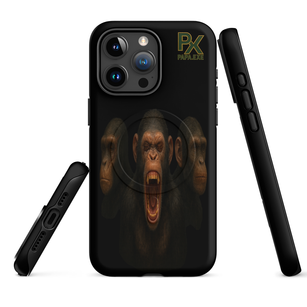 MagSafe® Tough Case für iPhone® | Bloodline Affen-Trio | Kikazaru · Mizaru · Iwazaru