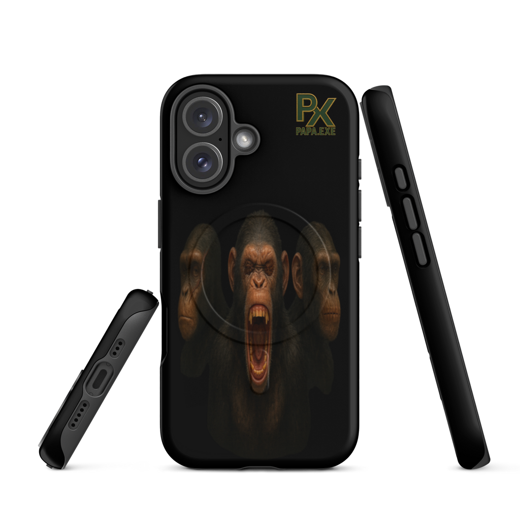 MagSafe® Tough Case für iPhone® | Bloodline Affen-Trio | Kikazaru · Mizaru · Iwazaru