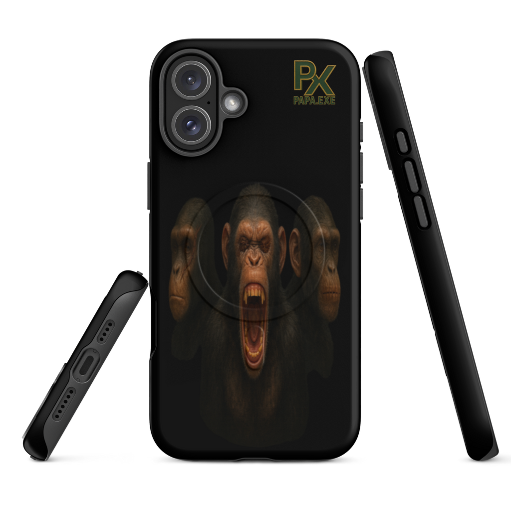 MagSafe® Tough Case für iPhone® | Bloodline Affen-Trio | Kikazaru · Mizaru · Iwazaru