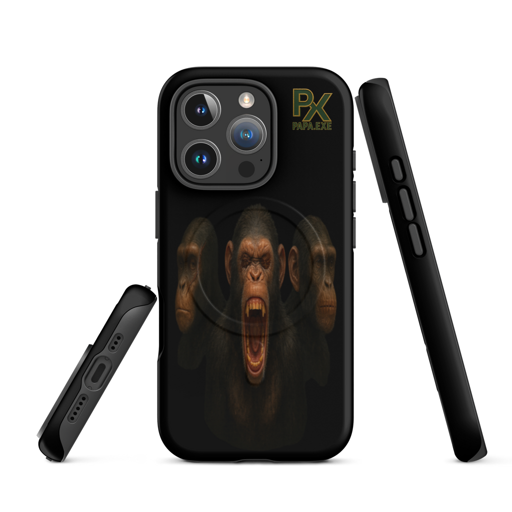 MagSafe® Tough Case für iPhone® | Bloodline Affen-Trio | Kikazaru · Mizaru · Iwazaru