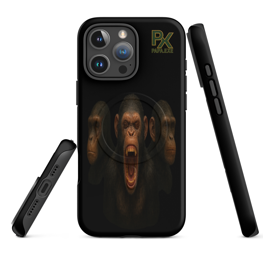 MagSafe® Tough Case für iPhone® | Bloodline Affen-Trio | Kikazaru · Mizaru · Iwazaru