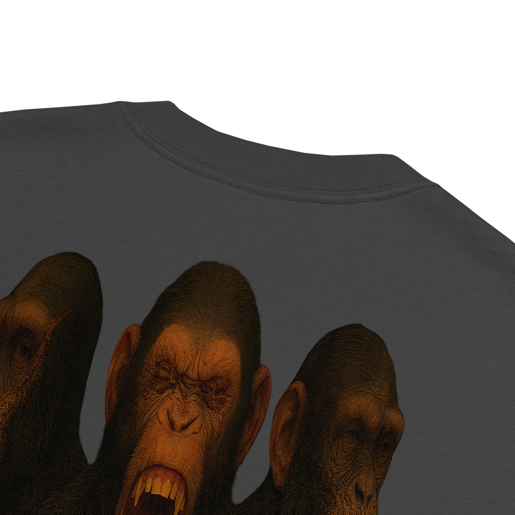 Oversized T-Shirt | Bloodline Affen-Trio | Kikazaru · Mizaru · Iwazaru