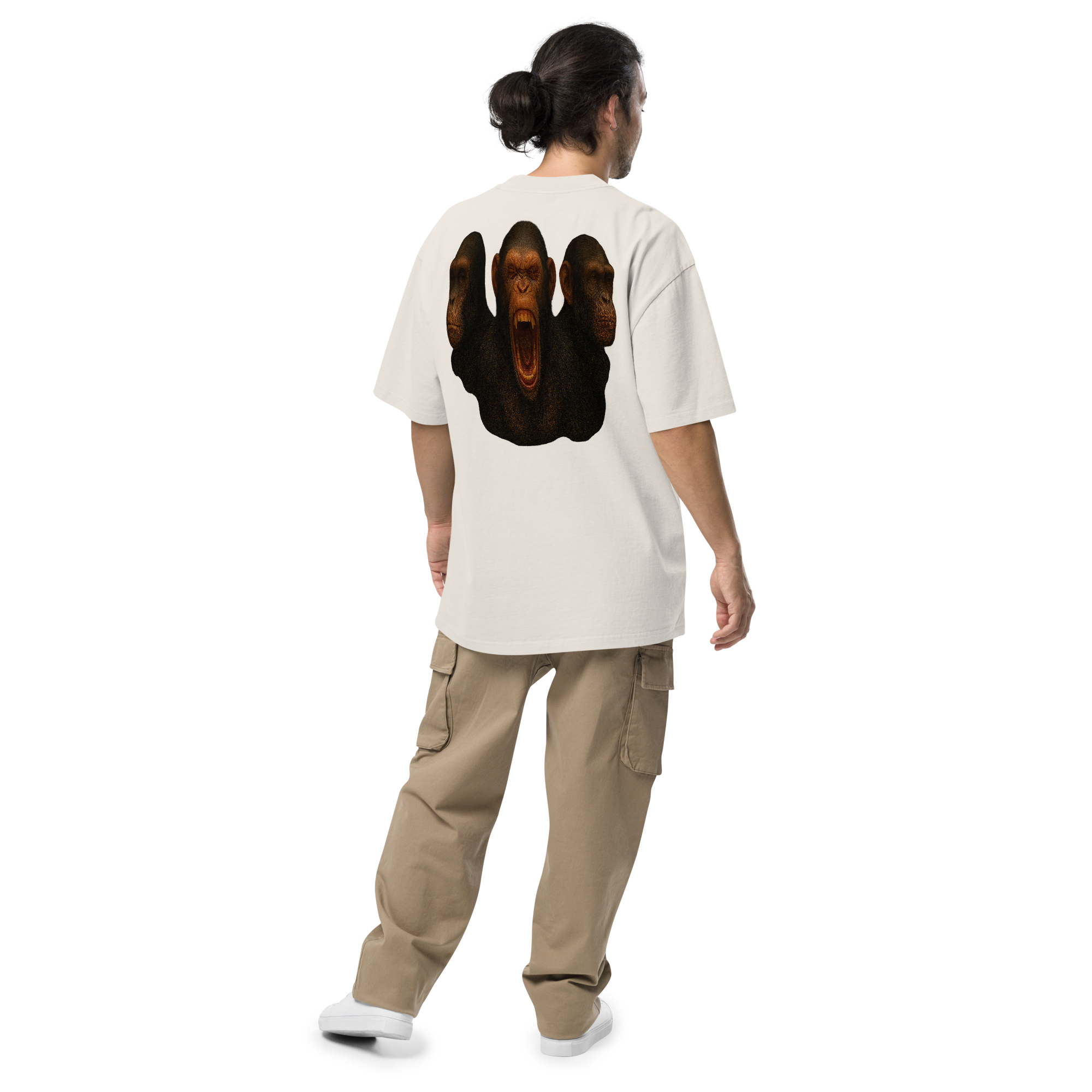 Oversized T-Shirt | Bloodline Affen-Trio | Kikazaru · Mizaru · Iwazaru