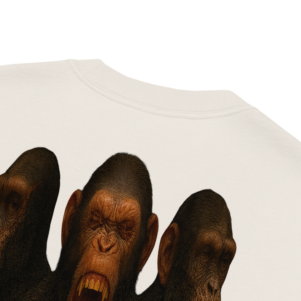 Oversized T-Shirt | Bloodline Affen-Trio | Kikazaru · Mizaru · Iwazaru