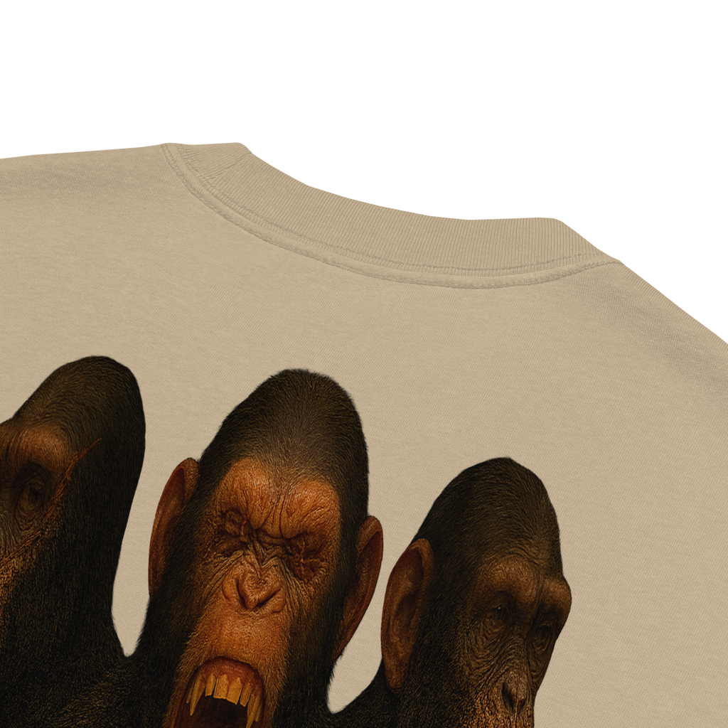 Oversized T-Shirt | Bloodline Affen-Trio | Kikazaru · Mizaru · Iwazaru