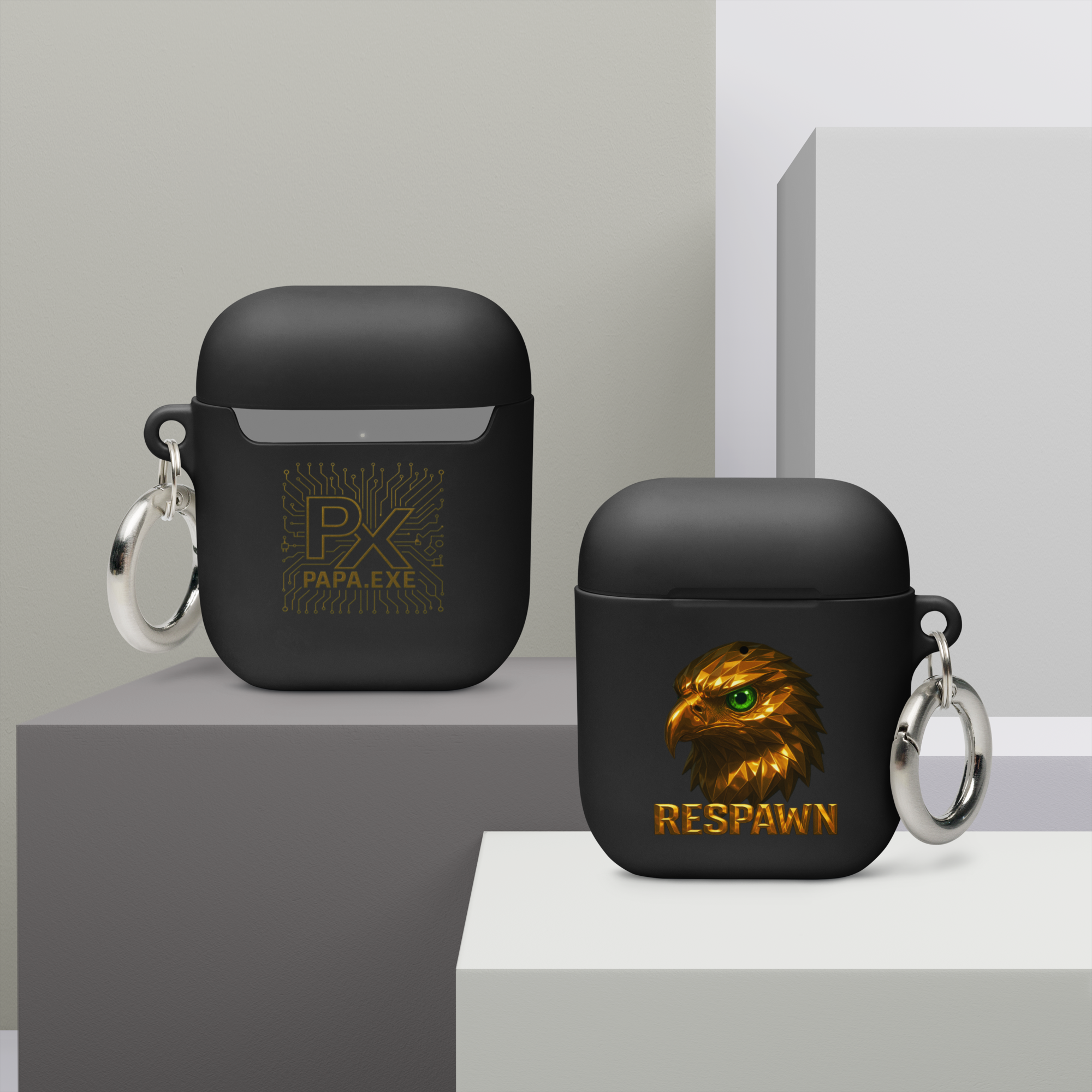 Rubber Case für AirPods® | Goldie Respawn Eagly