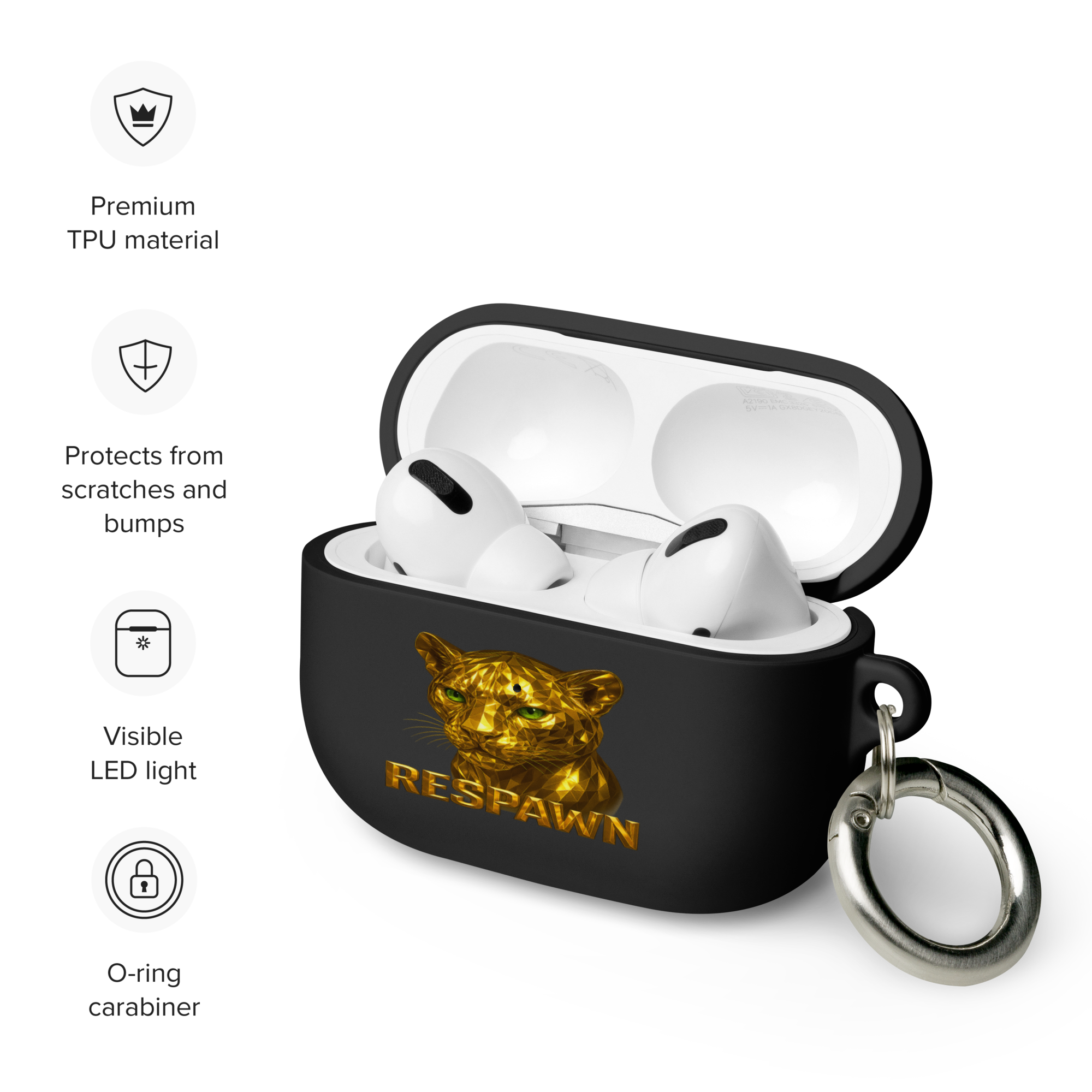 Rubber Case für AirPods® Pro | Goldie Respawn Tiger