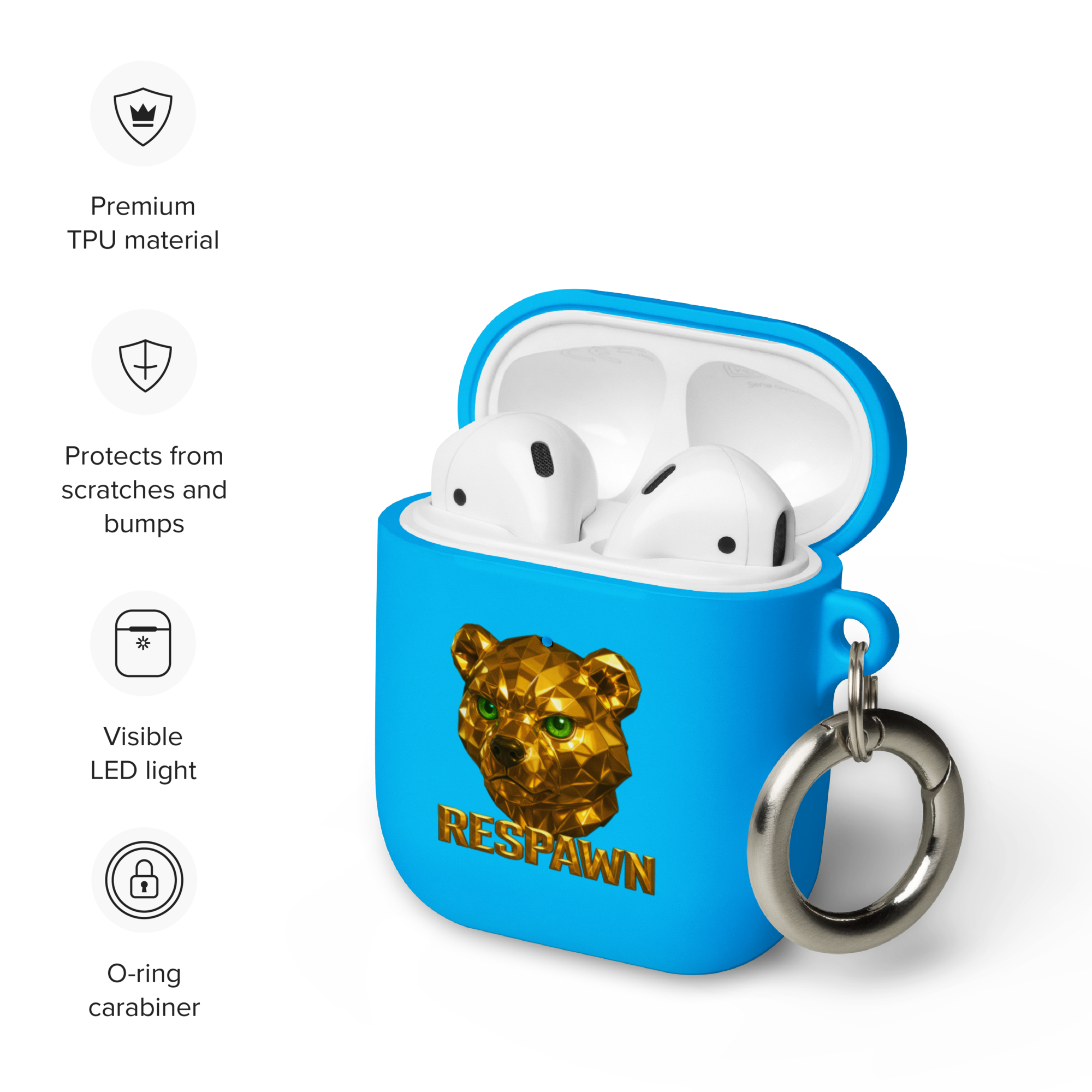 Rubber Case für AirPods® | Goldie Respawn Ted