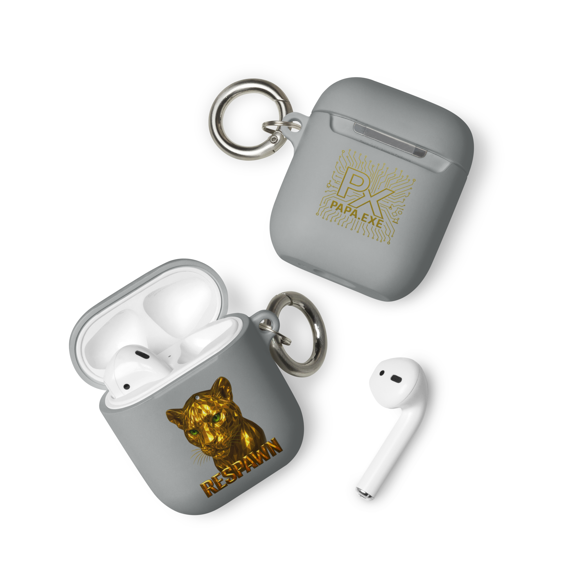 Rubber Case für AirPods® | Goldie Respawn Tiger