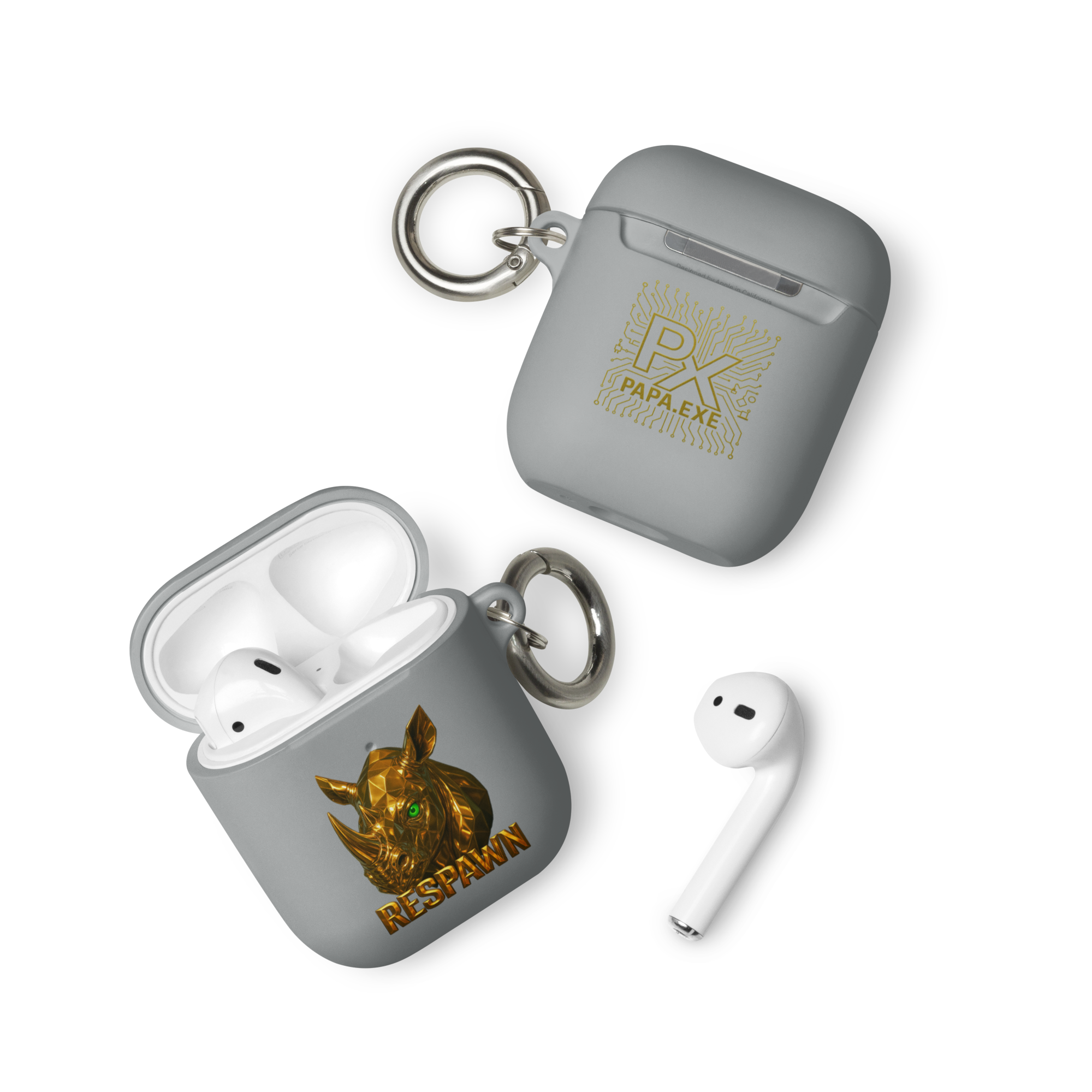 Rubber Case für AirPods® | Goldie Respawn Rhino